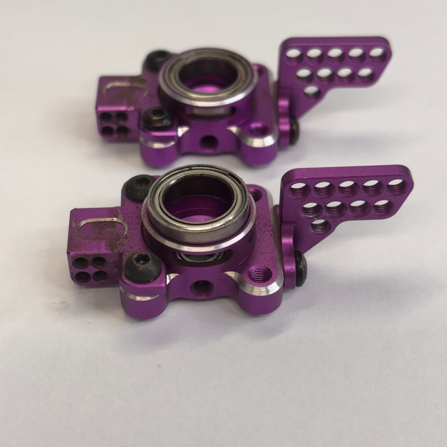 Rhino Racing Purple Alloy Rear Upright Hubs