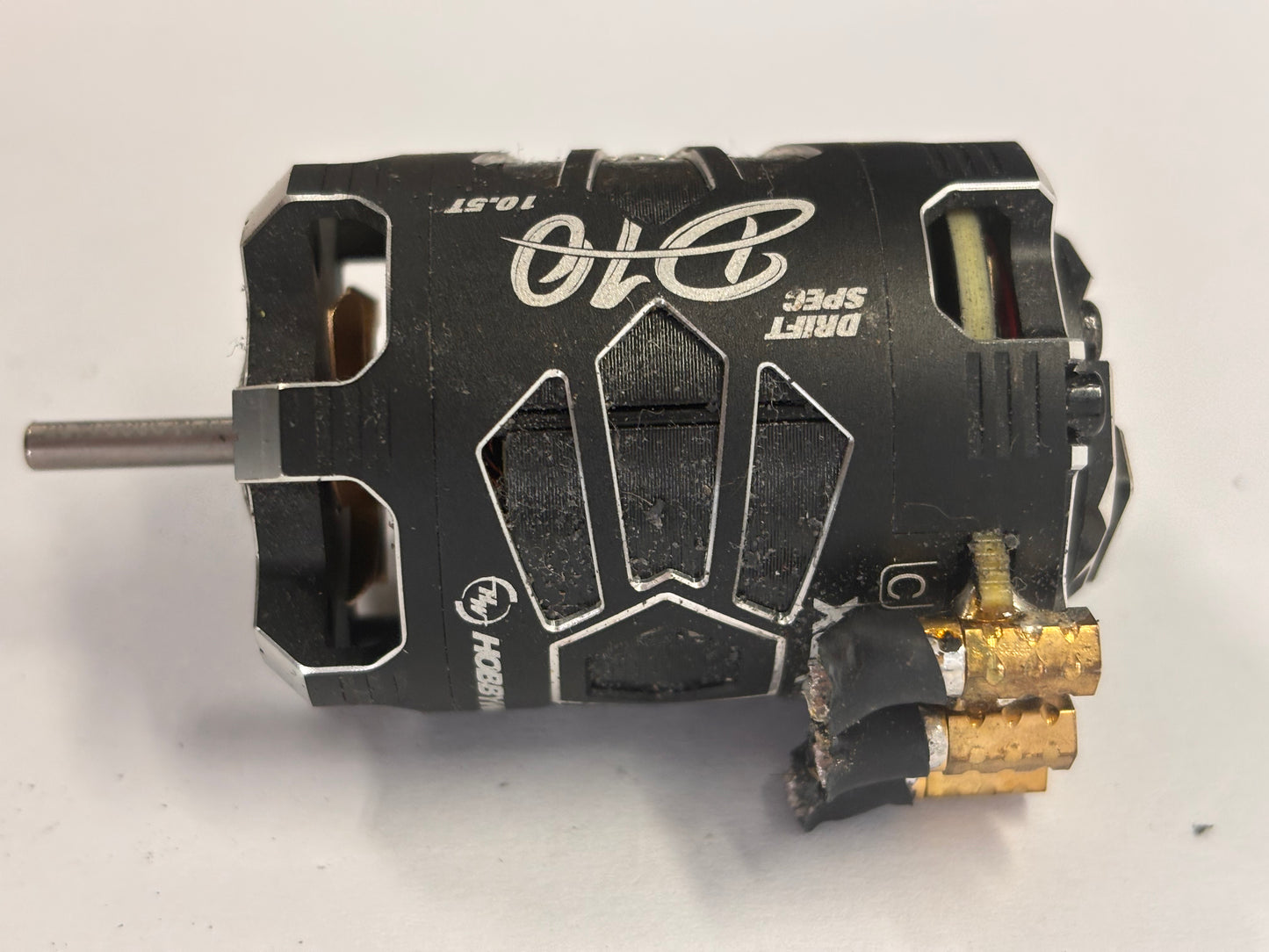 Hobbywing Black D10 Motor 10.5T Brushless Sensored - Internal Fan