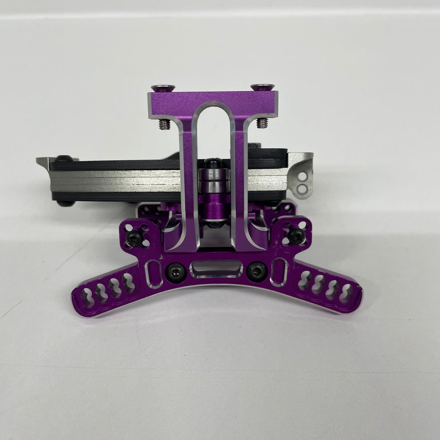 Genuine Yokomo Purple Slide Rack Bulkhead Set Up Shock Tower