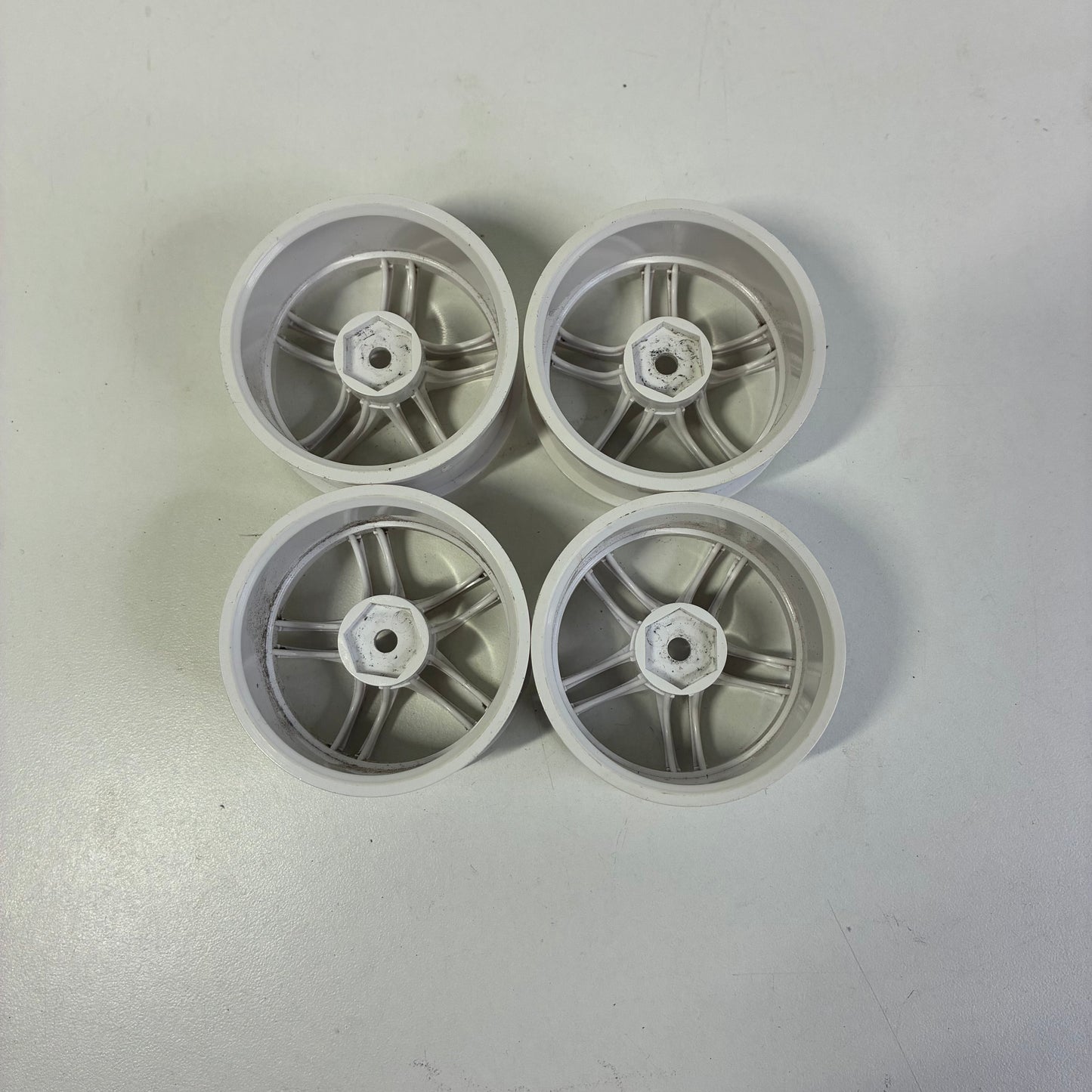 Yokohama AVS Model 5 White Wheels Offset 5