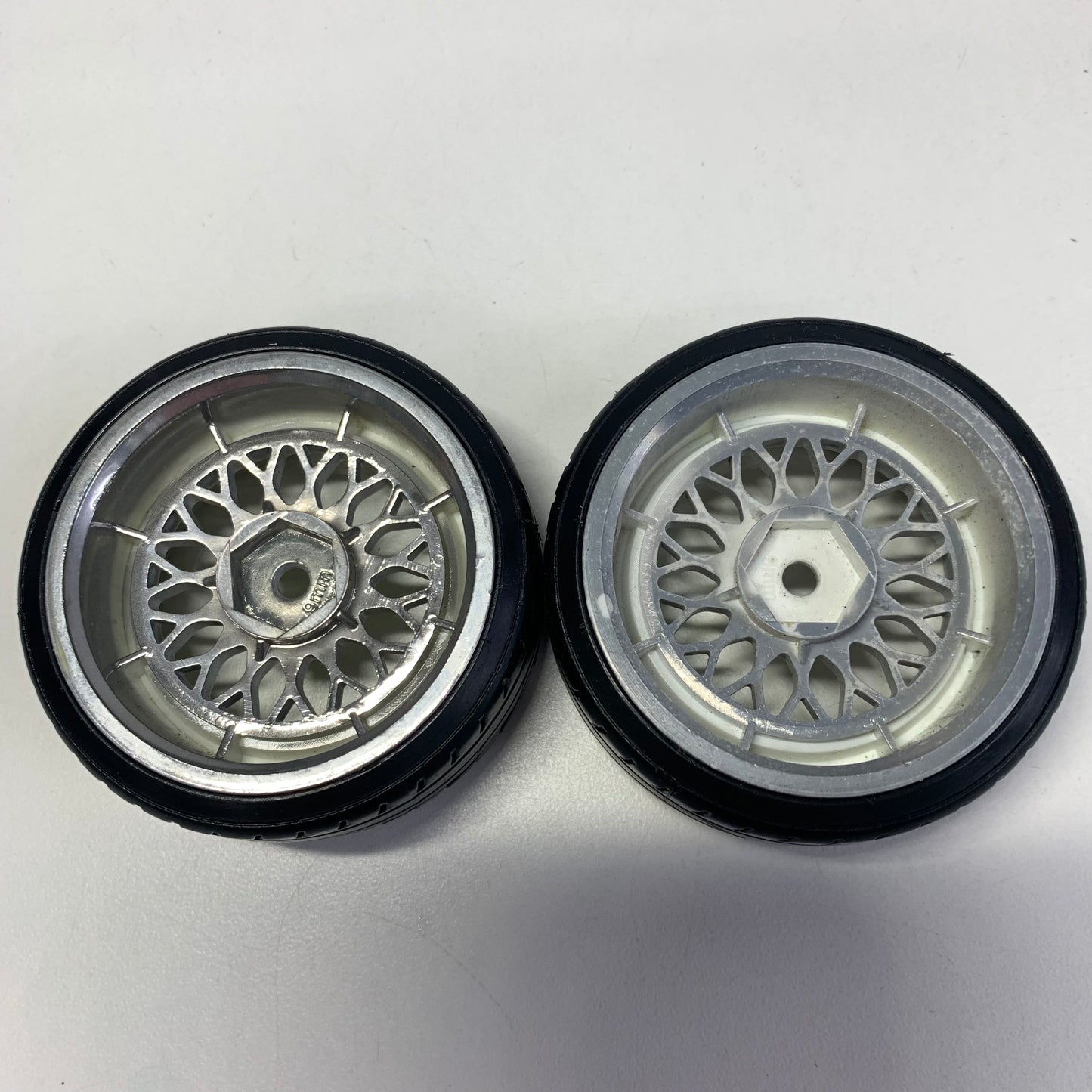 BBS Style Wheels Pair With Treaded Tyres Offset 9