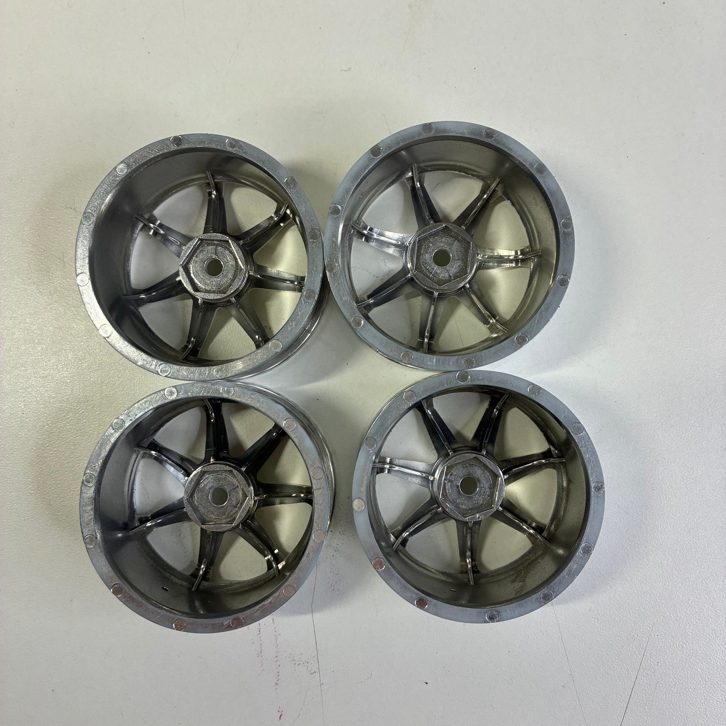 Yokohama AVS Model 7 White Silver Wheels Offset 4/5