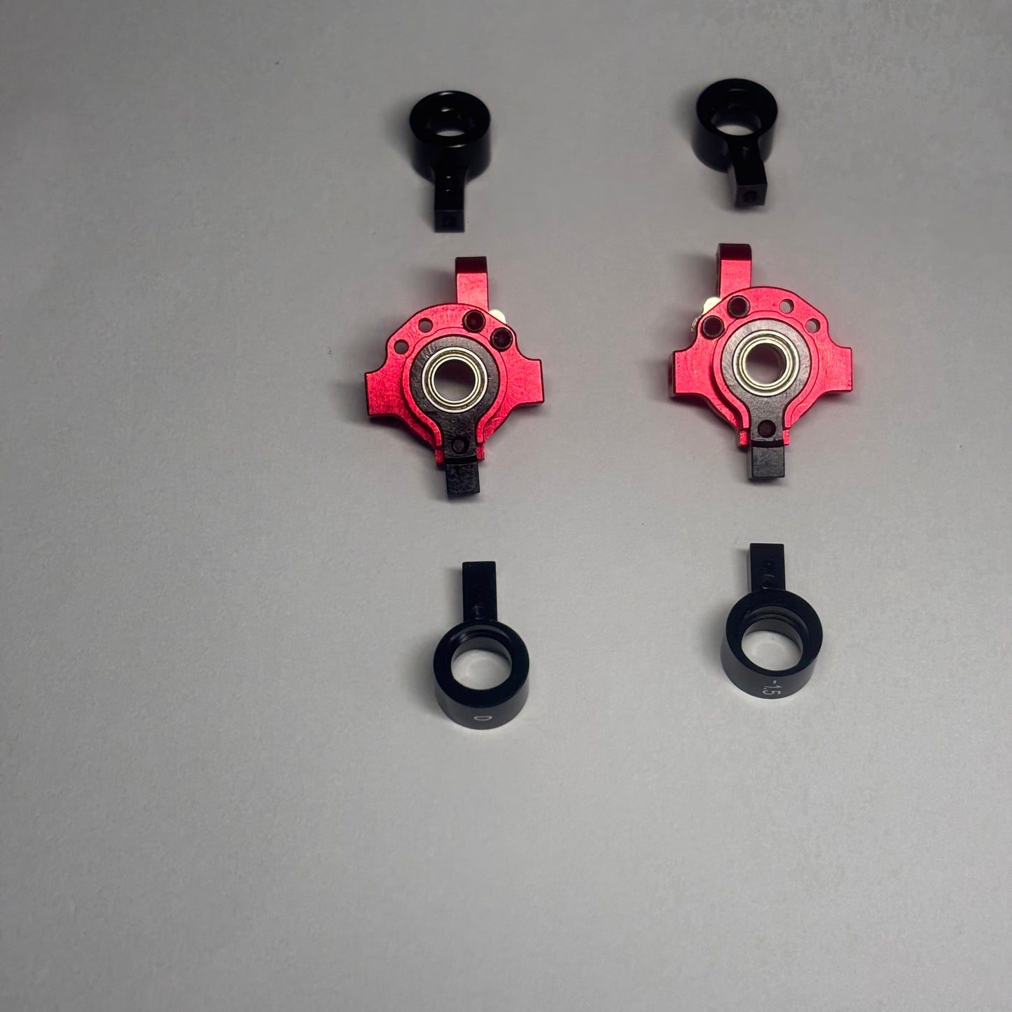 MST RMX 2.0 2.5 Red Alloy Adjustable Knuckles