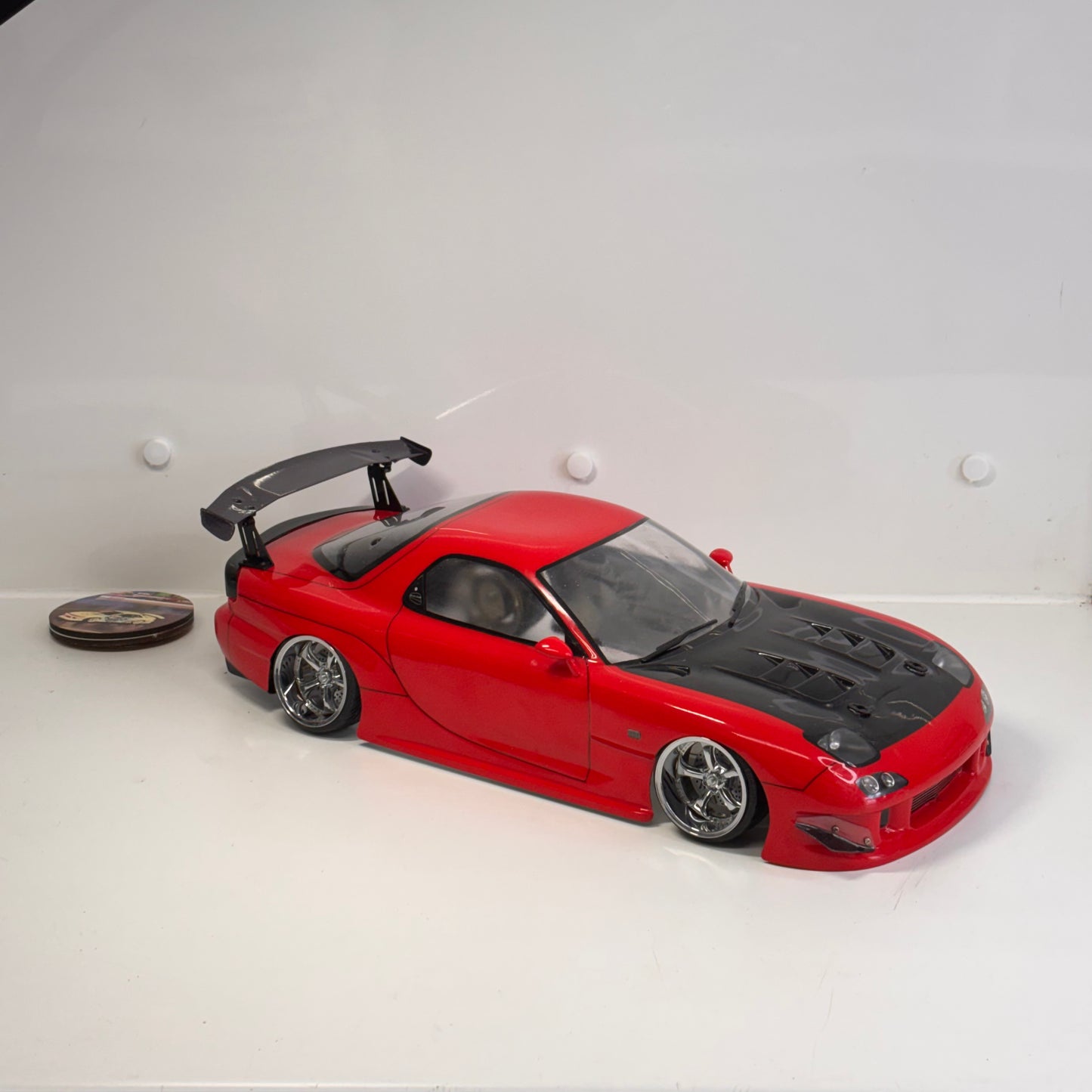Yokomo SD-REABA Mazda RX7 Red Drift Bodyshell