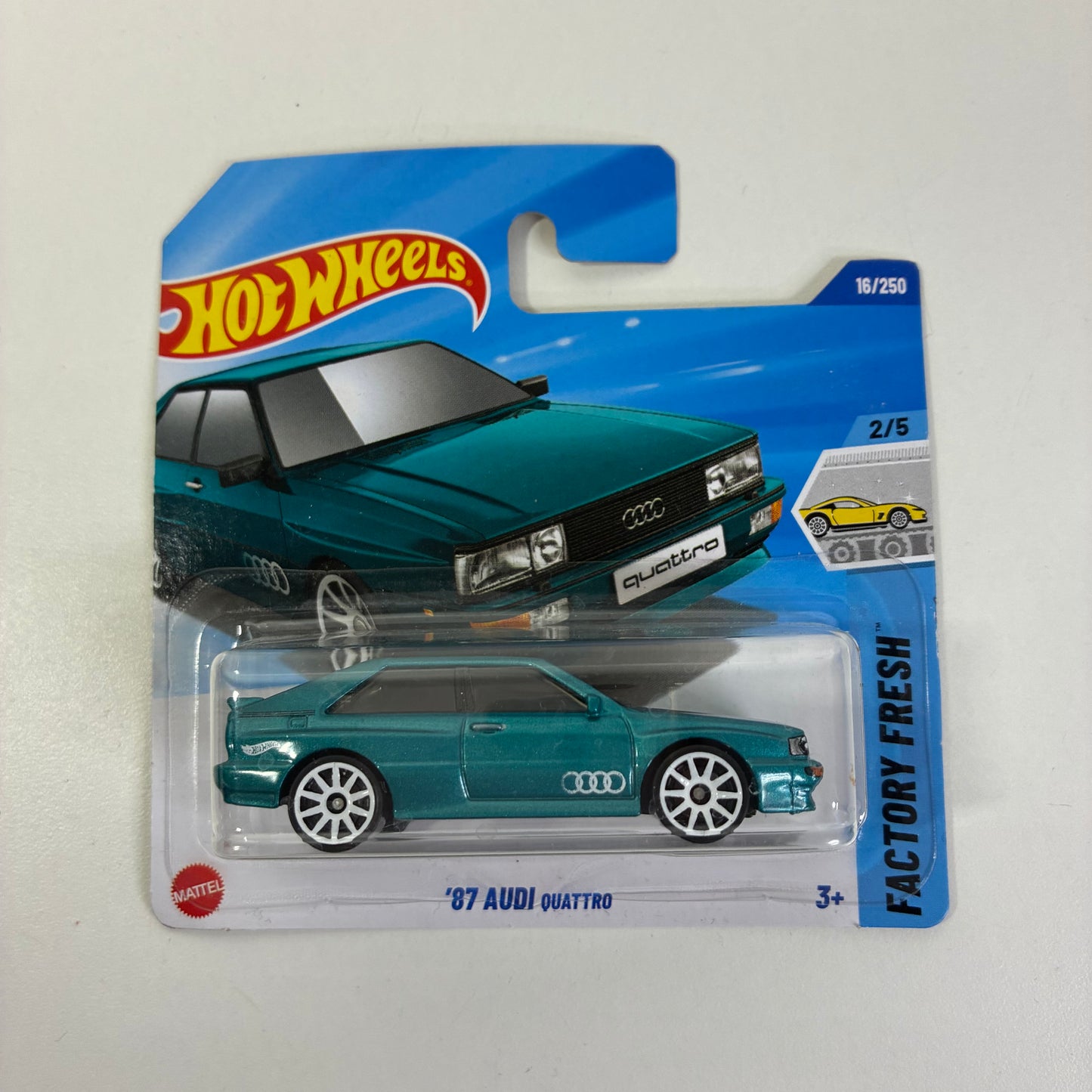 Hot Wheels '87 AUDI QUATTRO FACTORY FRESH (Emerald green)