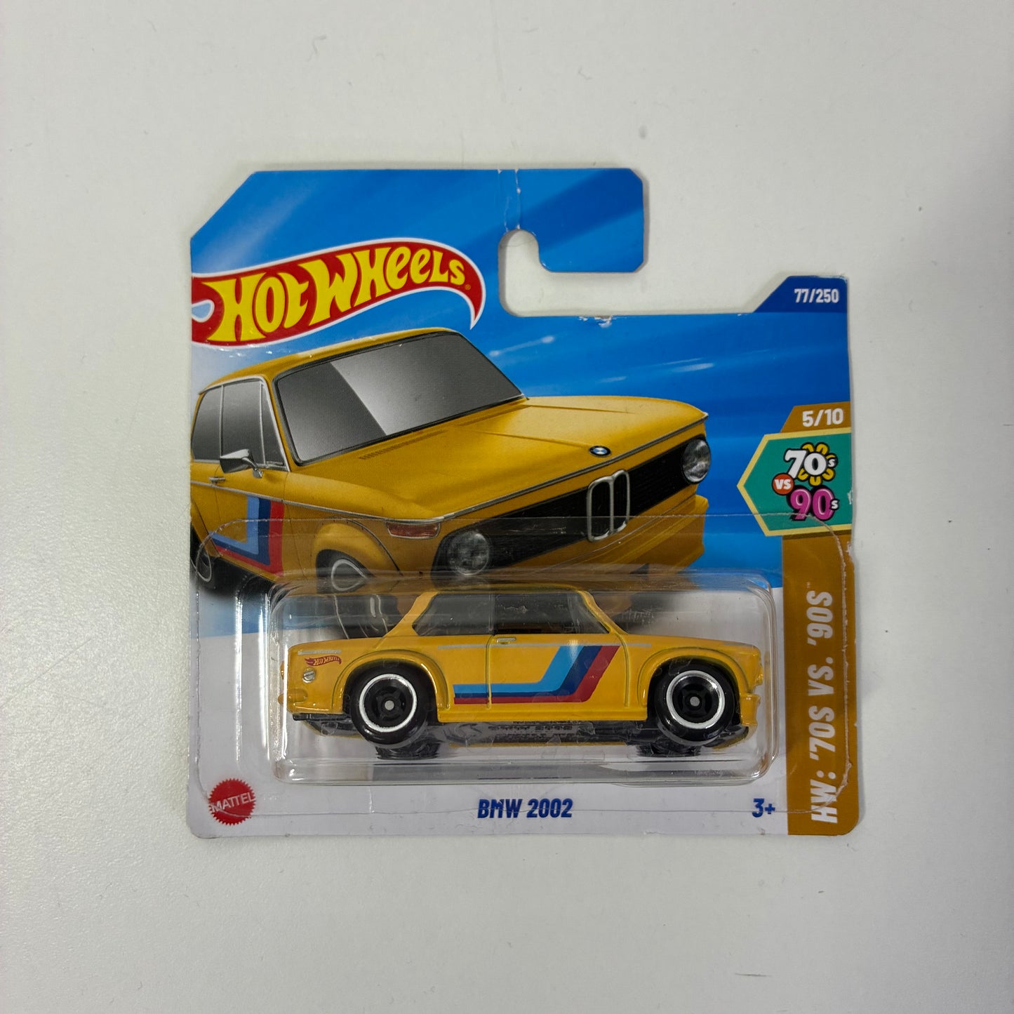 Hot Wheels BMW 2002"7OS VS. '90S (Yellow)