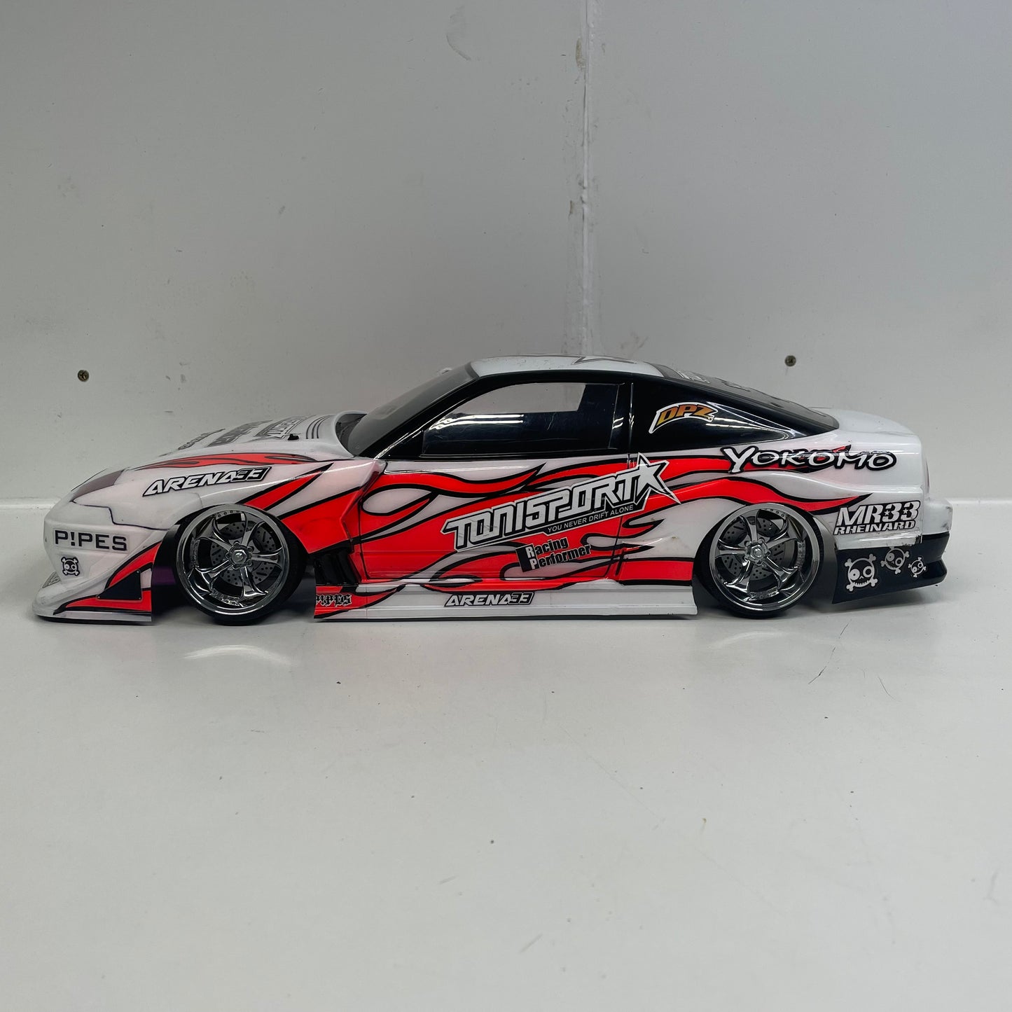 Nissan S13 RC Drift Bodyshell White Tonisport