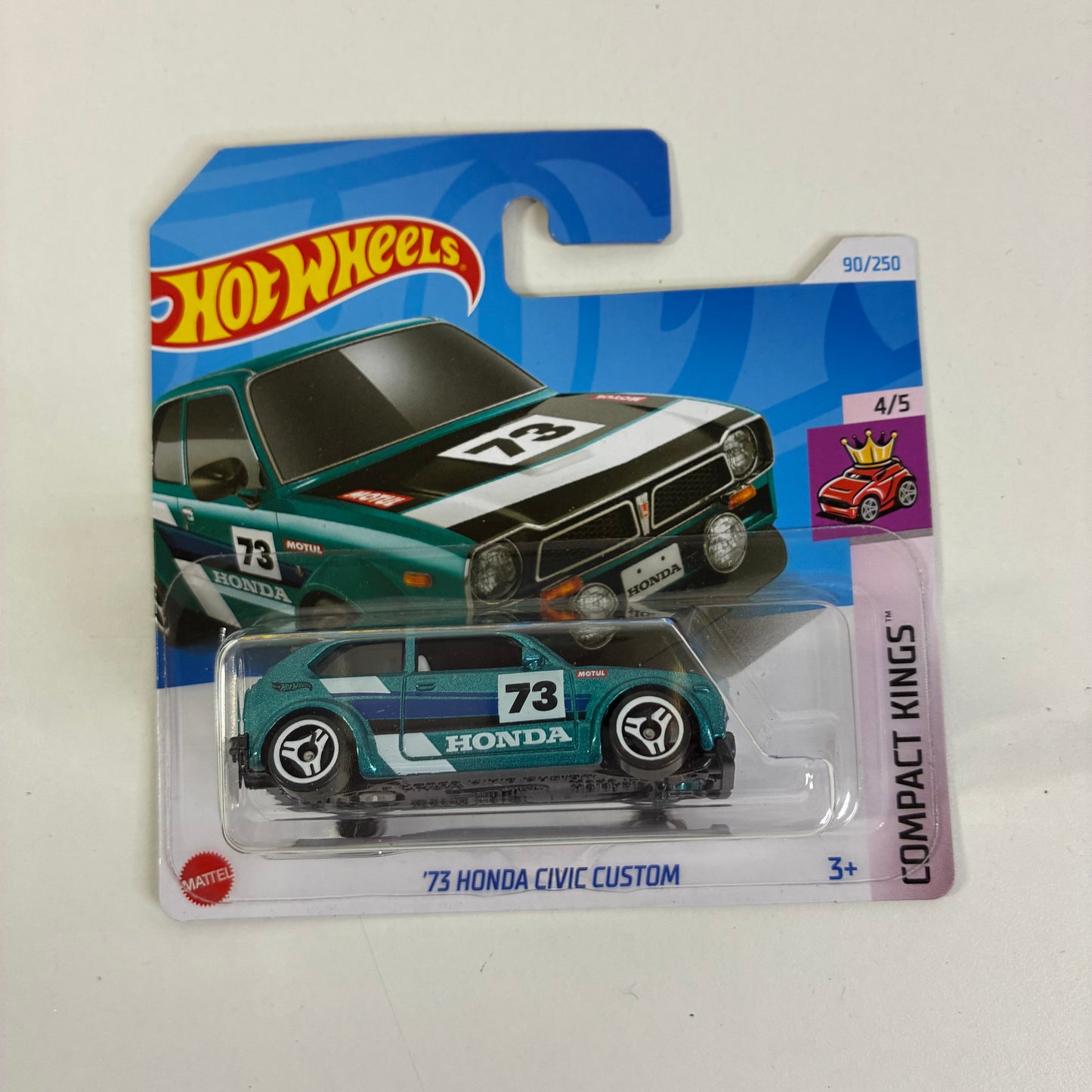 Hot Wheels '73 HONDA CIVIC CUSTOM COMPACT KINGS (TEAL/MIXED)