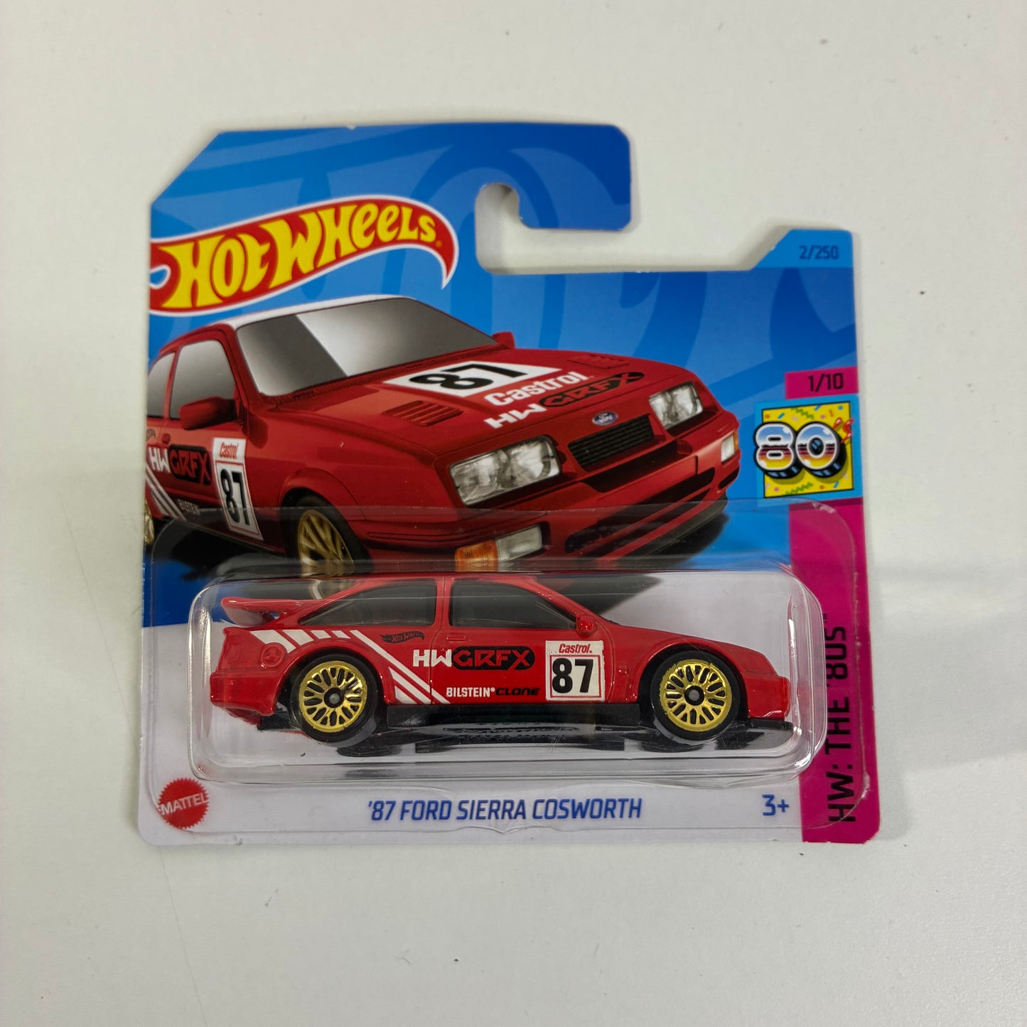 Hot Wheels '87 FORD SIERRA COSWORTH (RED)