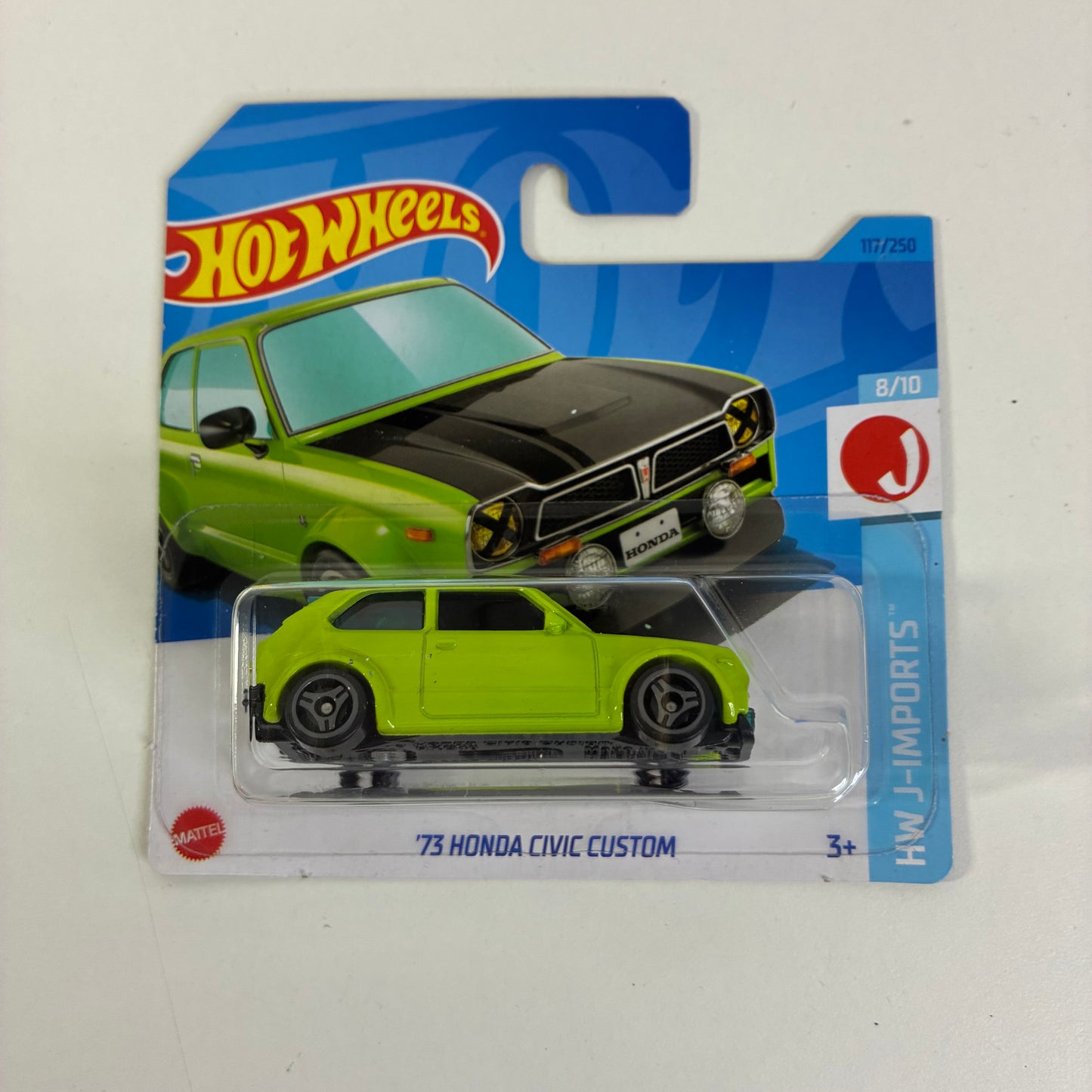 Hot Wheels'73 HONDA CIVIC CUSTOM (LIME GREEN)