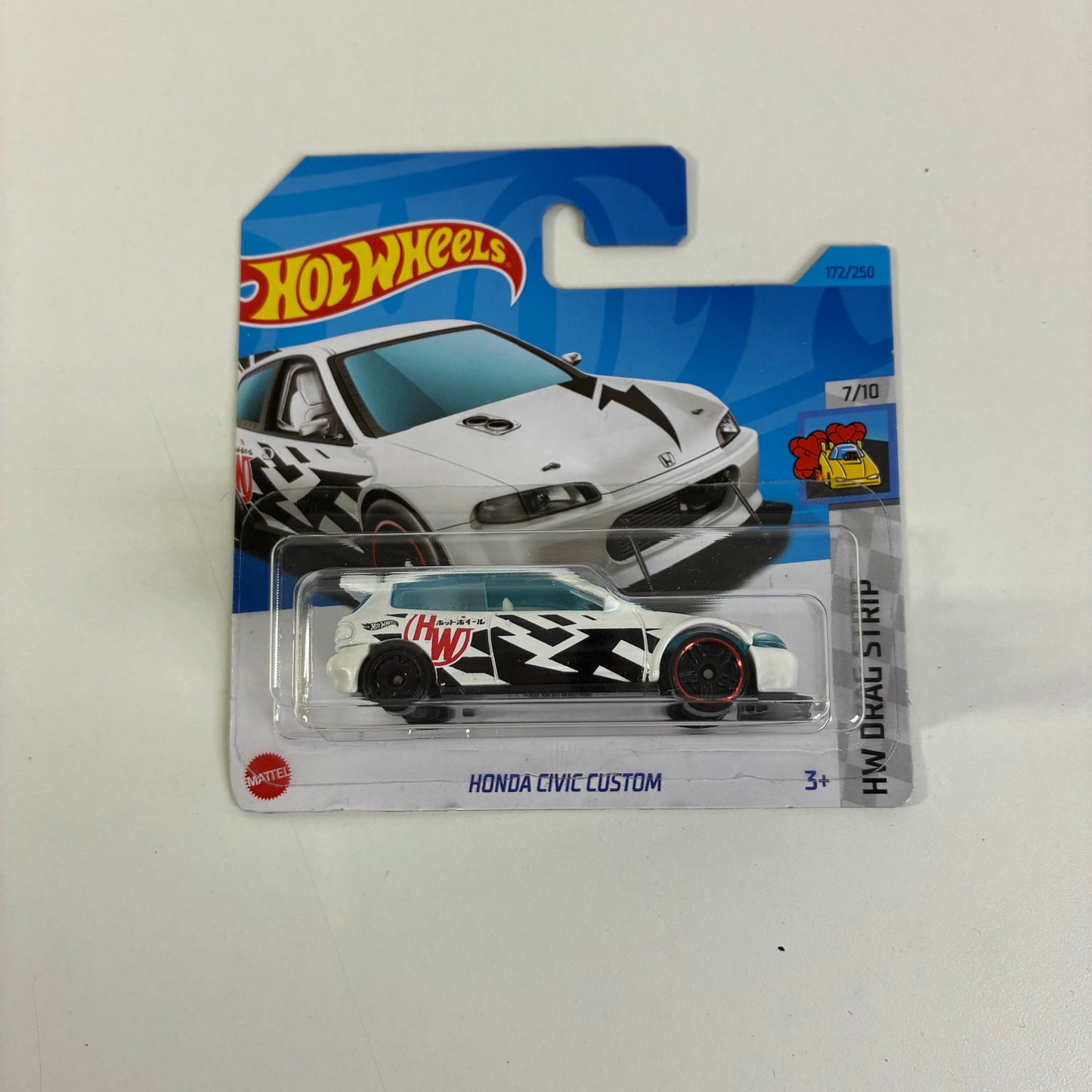 Hot Wheels HONDA CIVIC CUSTOM (WHITE BLACK RED)
