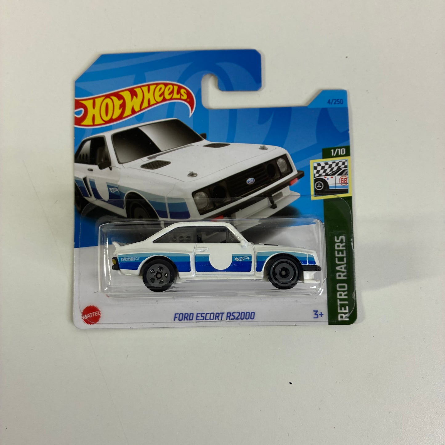 Hot Wheels FORD ESCORT RS2000 (WHITE,BLUE STRIPE)