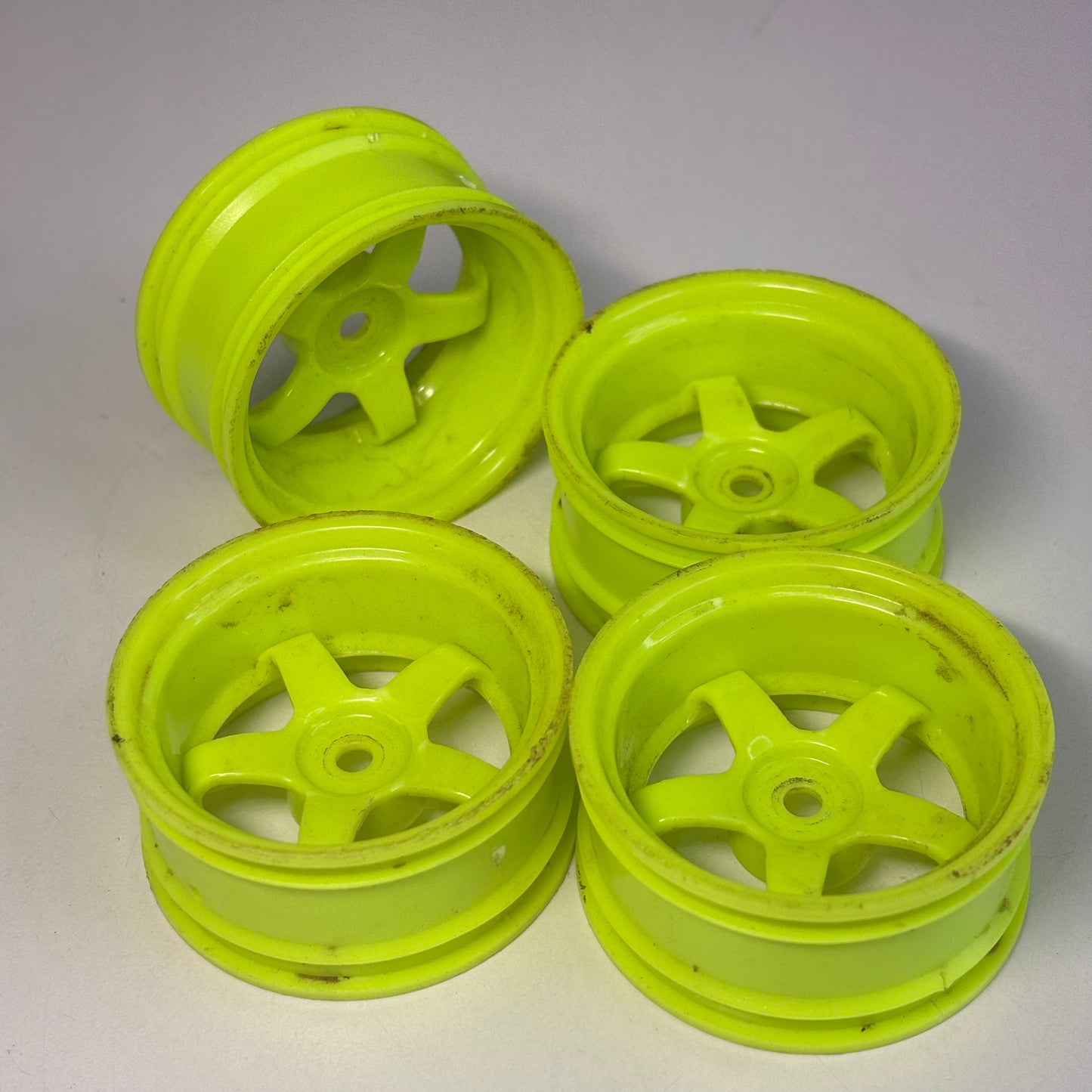 Yellow/Green 5 Spoke Green Wheels Offset 9
