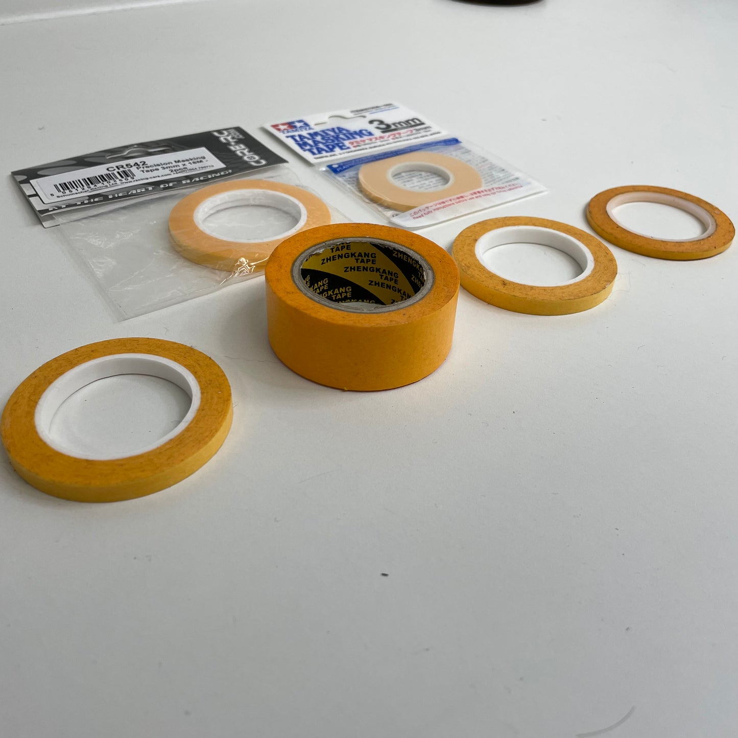 Assorted Masking Tape 3mm etc 6x Rolls