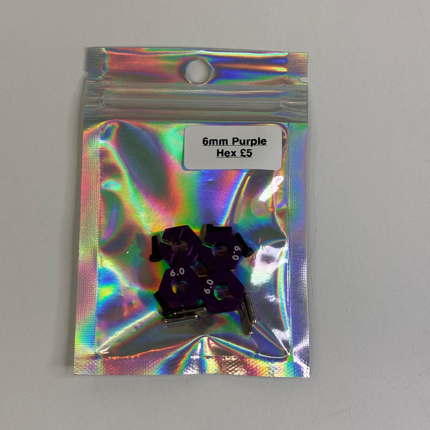 6mm Purple Hex Alloy