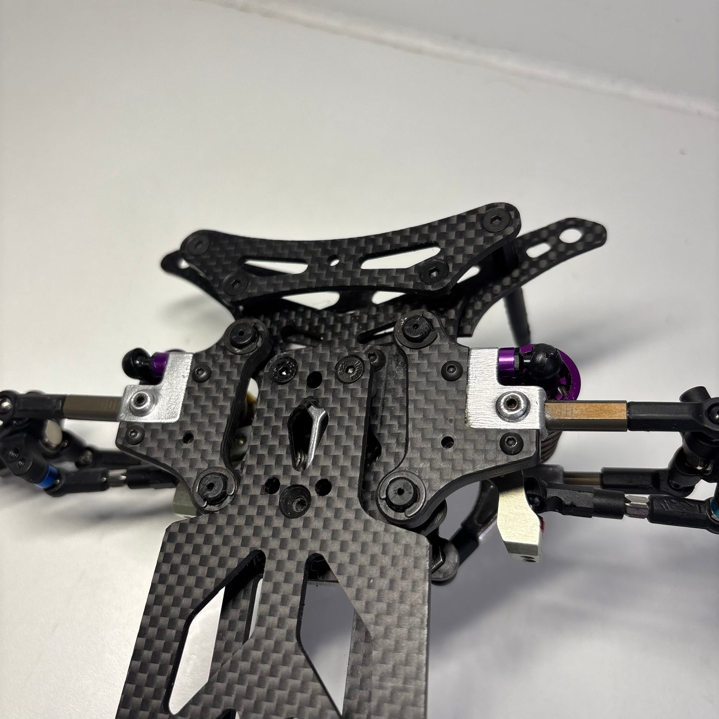 Yokomo MD1.0 Master Drift RWD Carbon Alloy Silver Purple Chassis