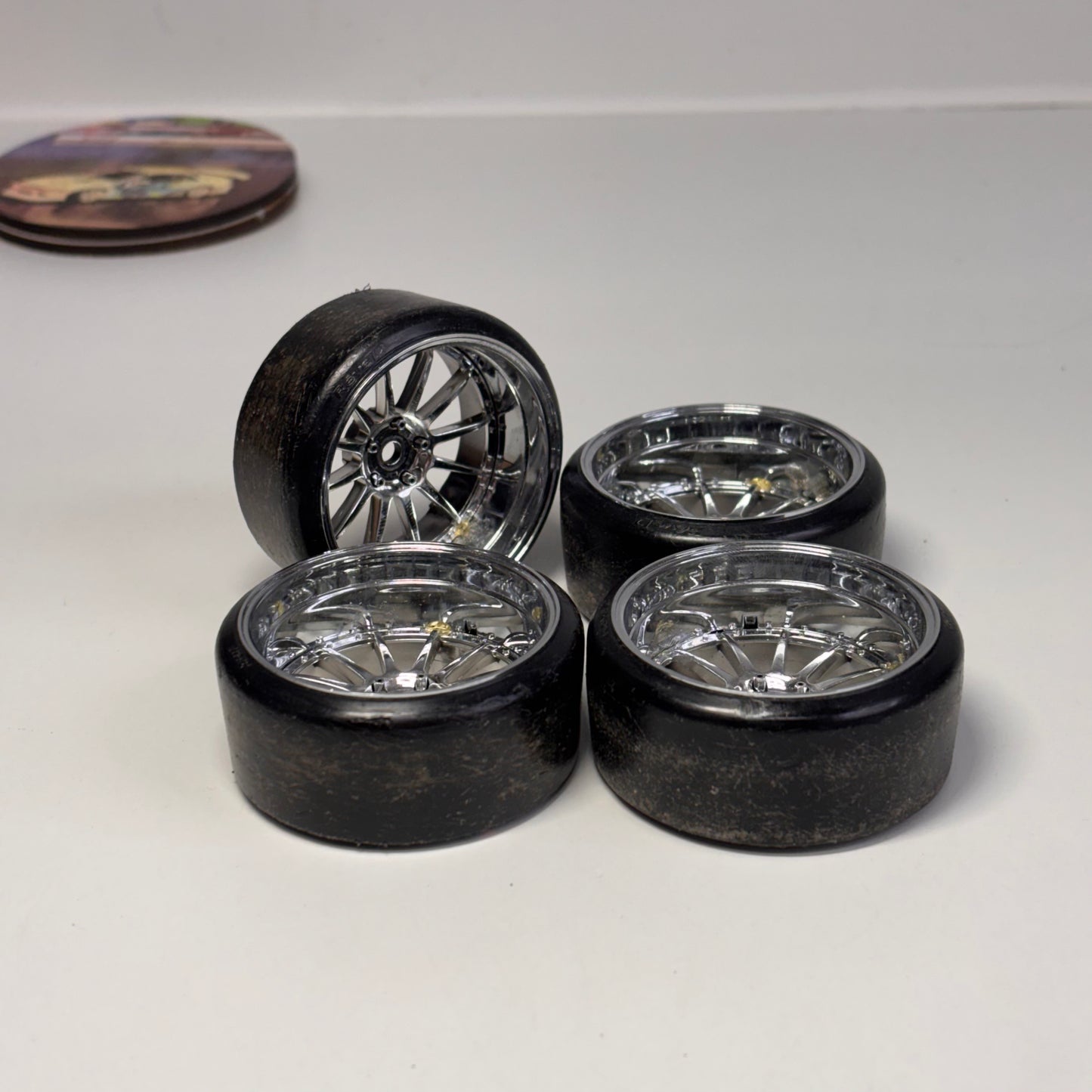 MST Adjustable Offset Silver Wheels And Tyres
