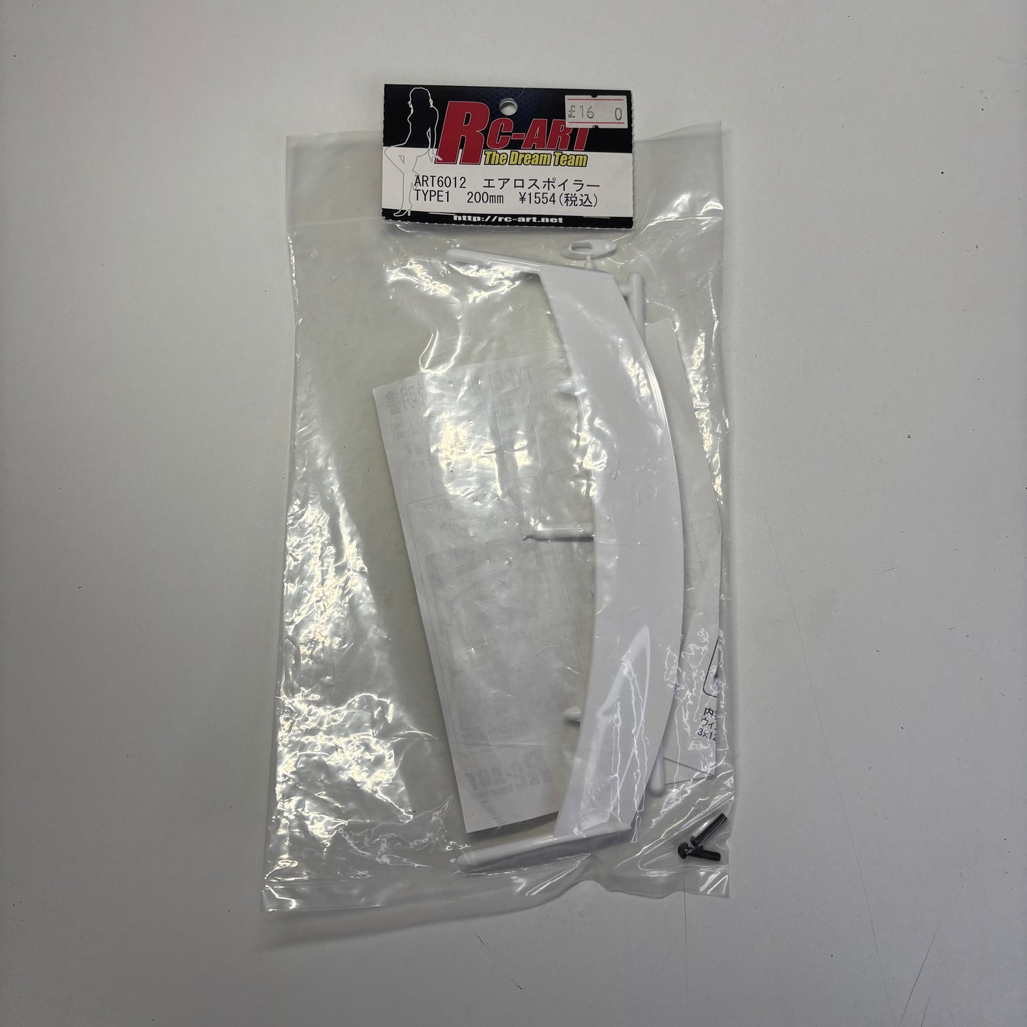 RC Art ART6012 Type 1 326Power Spoiler Wing