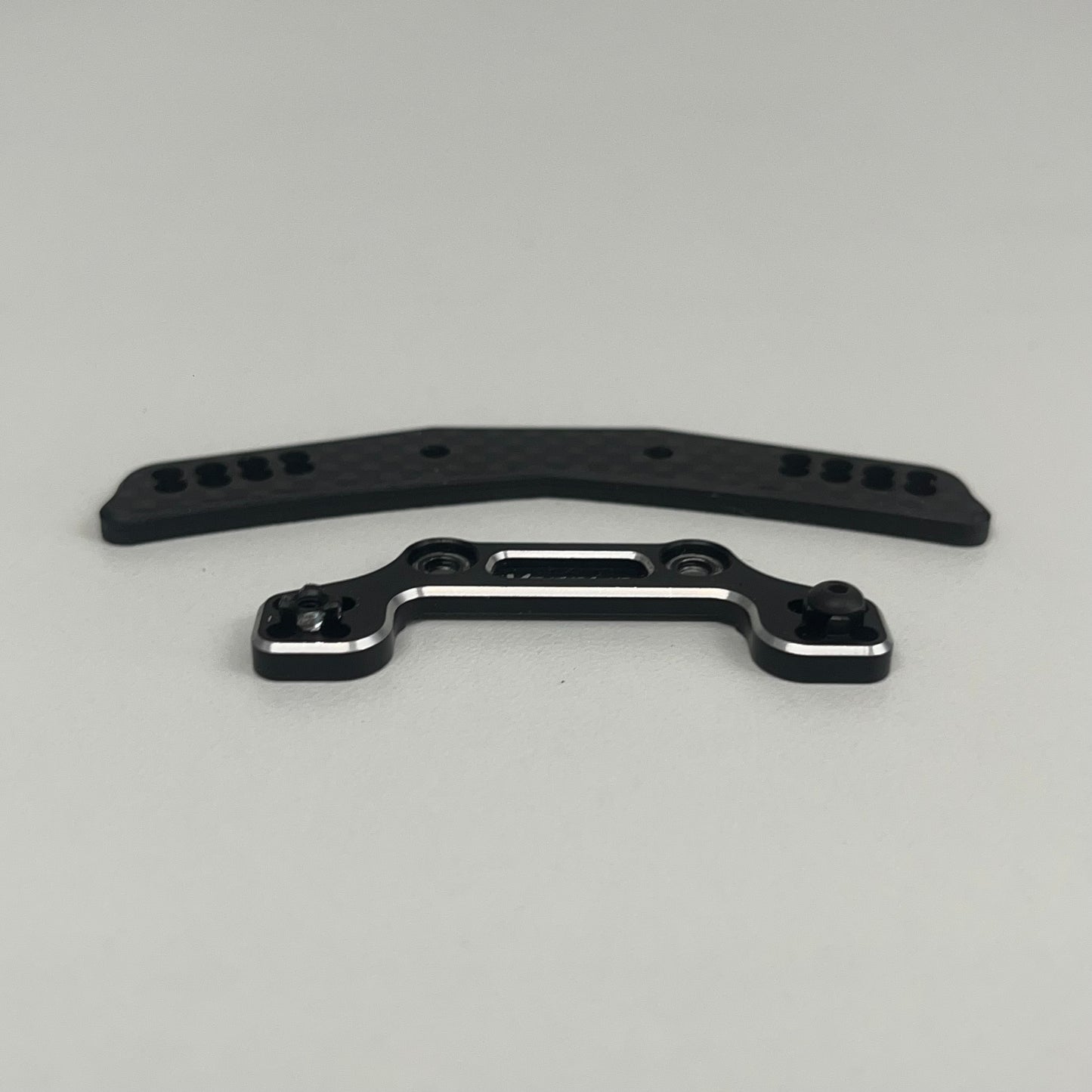 Yokomo Hybrid Front Alloy Carbon Shock Tower Black