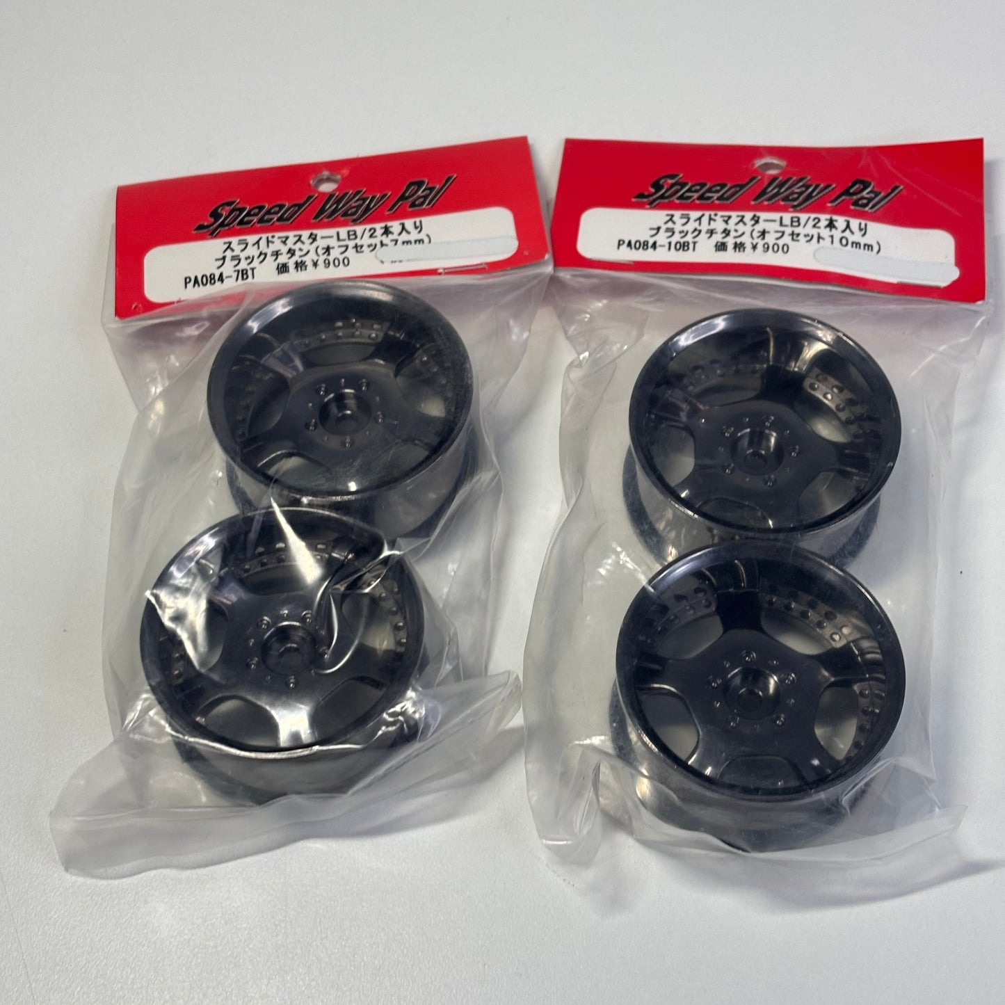 Speed Way Pal Wheels New PA084 7BT 10BT Offset 7/10 Work Euroline Dark Chrome