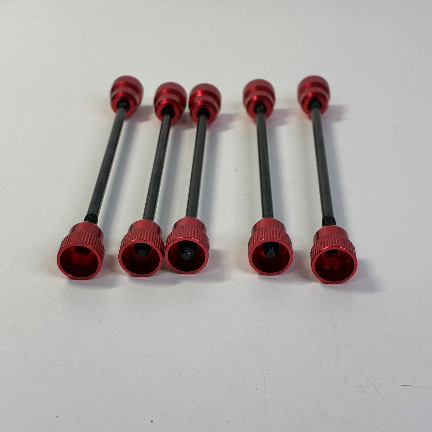 Red Alloy Wheel Holders