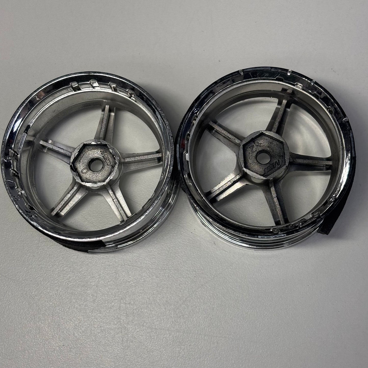 MST Chrome Wheels Adjustable Offset 0 And +2