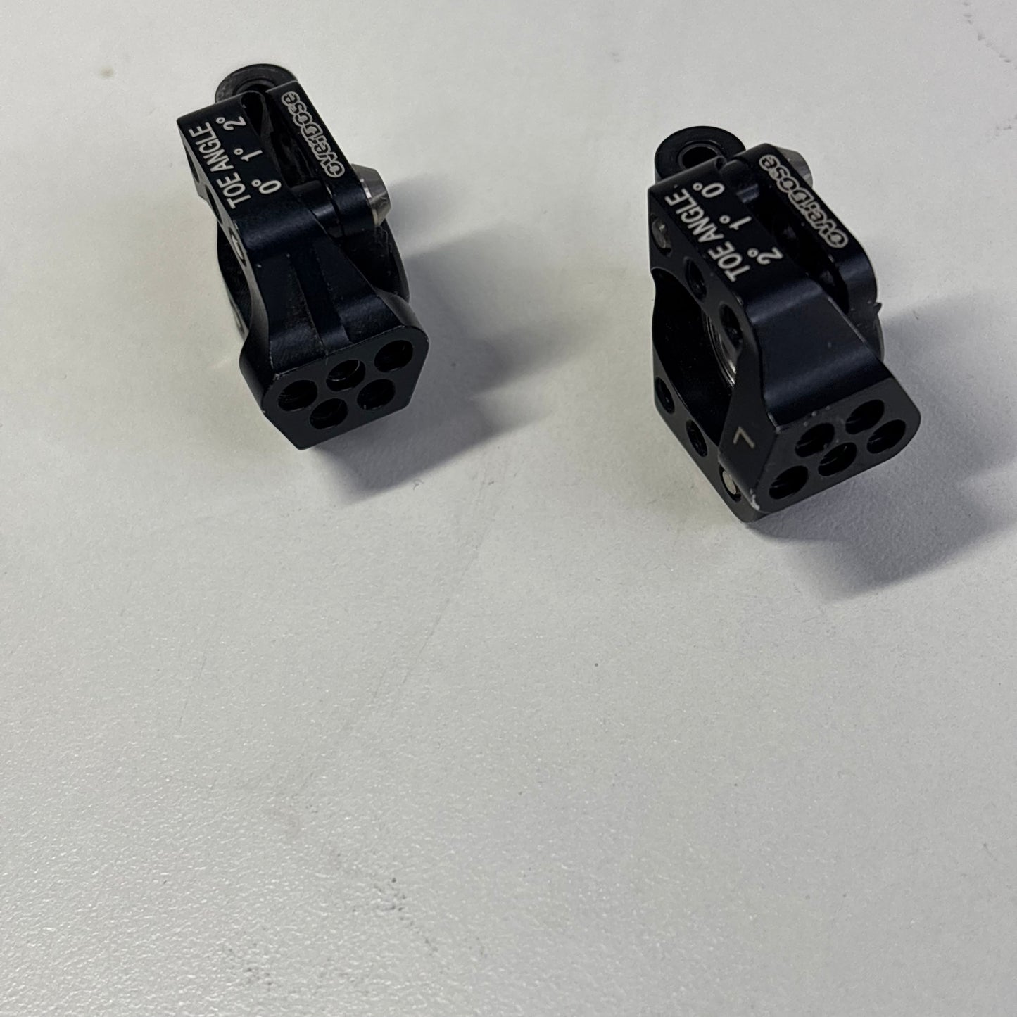 Overdose Black Alloy Adjustable Rear Hubs Uprights