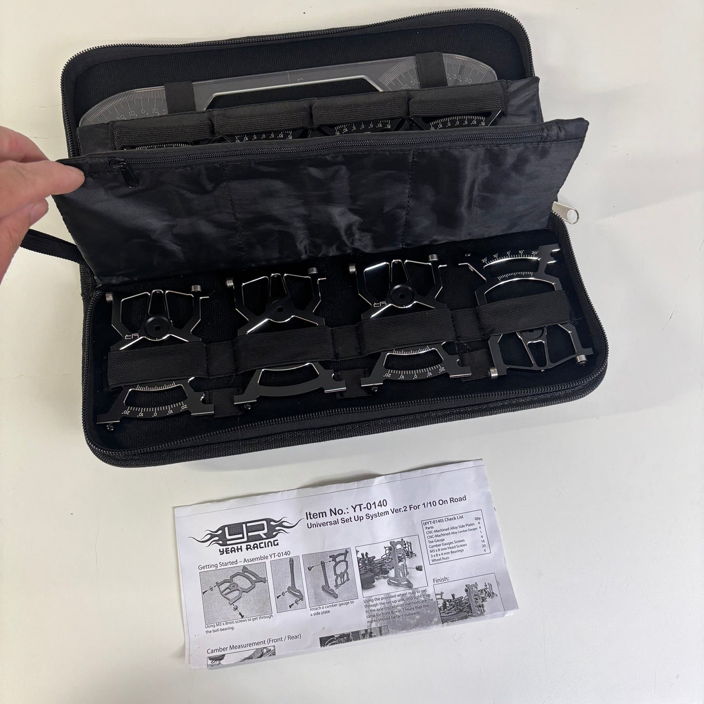 Yeah Racing Set Up Station Black Alloy YT-0140 V2