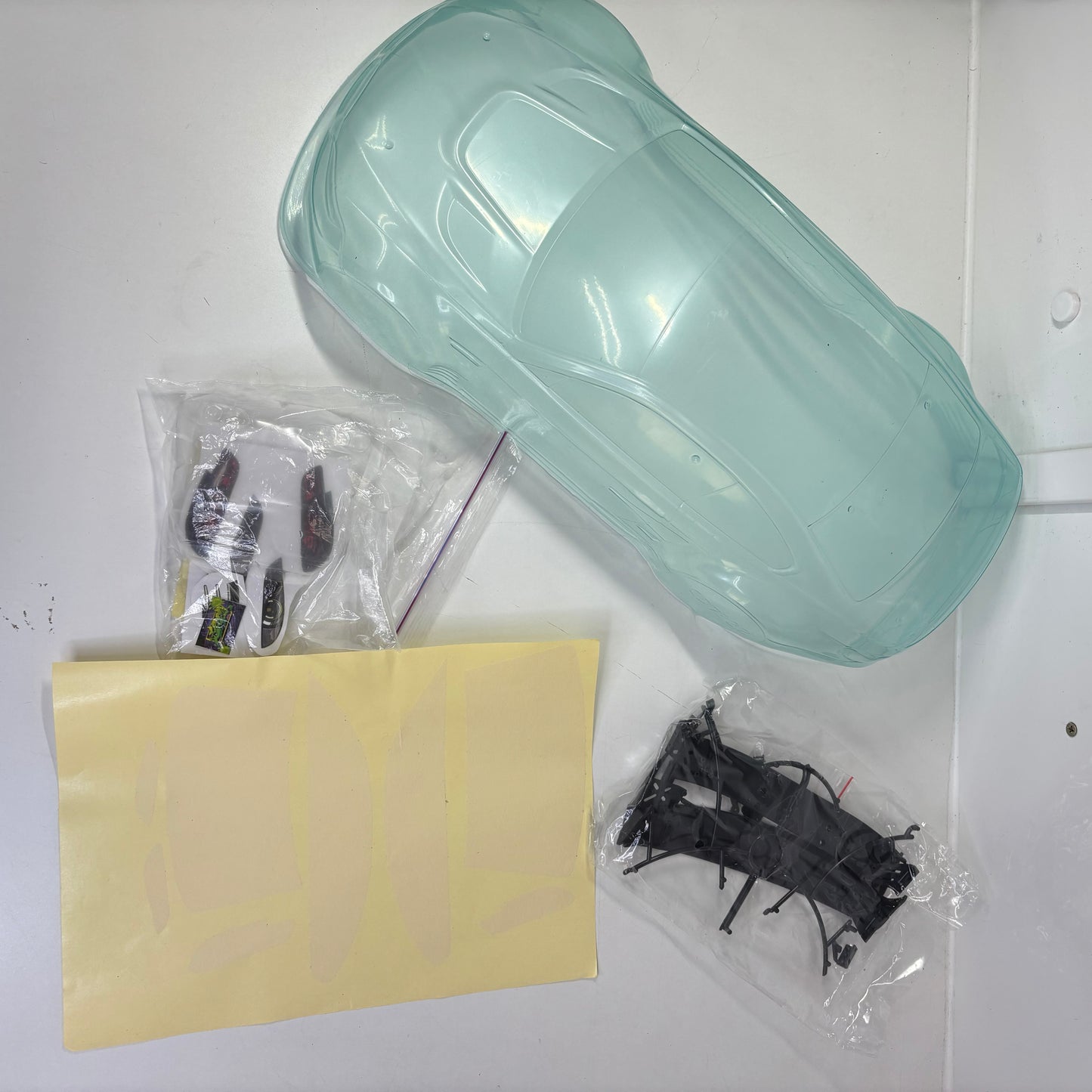 BMW E92 3 Series M3 Clear Uncut Bodyshell With Spoiler Kit