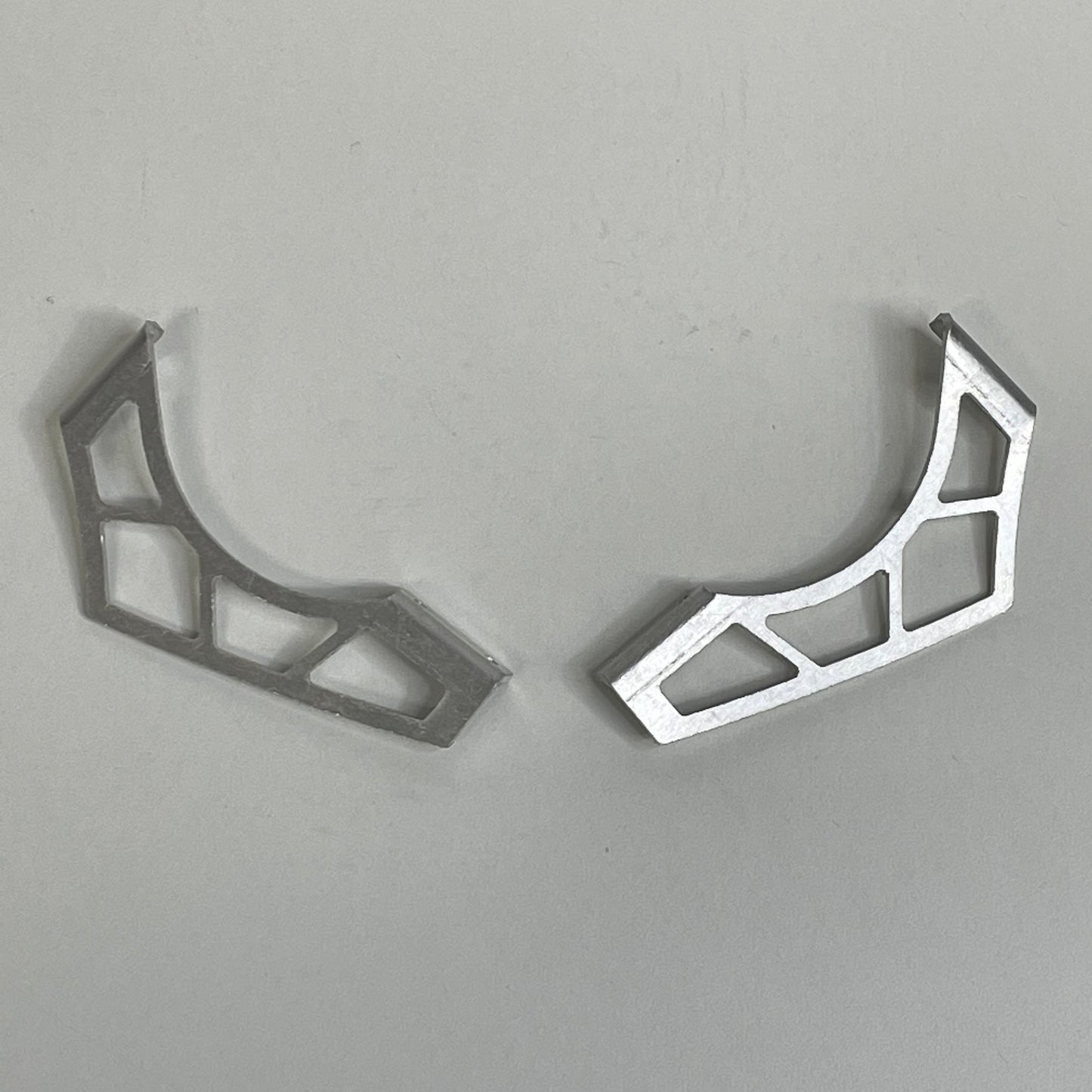 Silver Alloy Spoiler Mounts High Bumper Boot