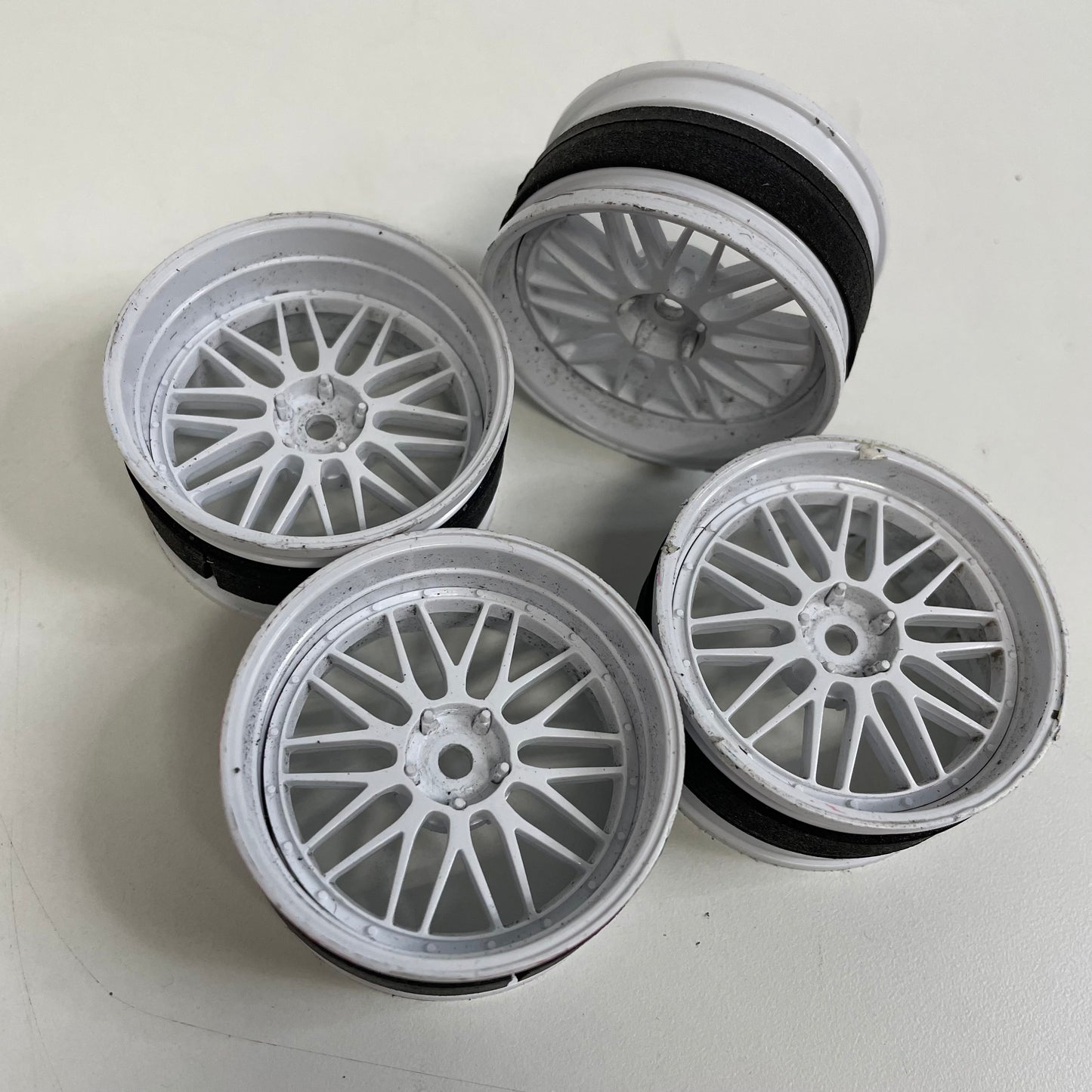 MST BBS Style Adjustable White Wheels