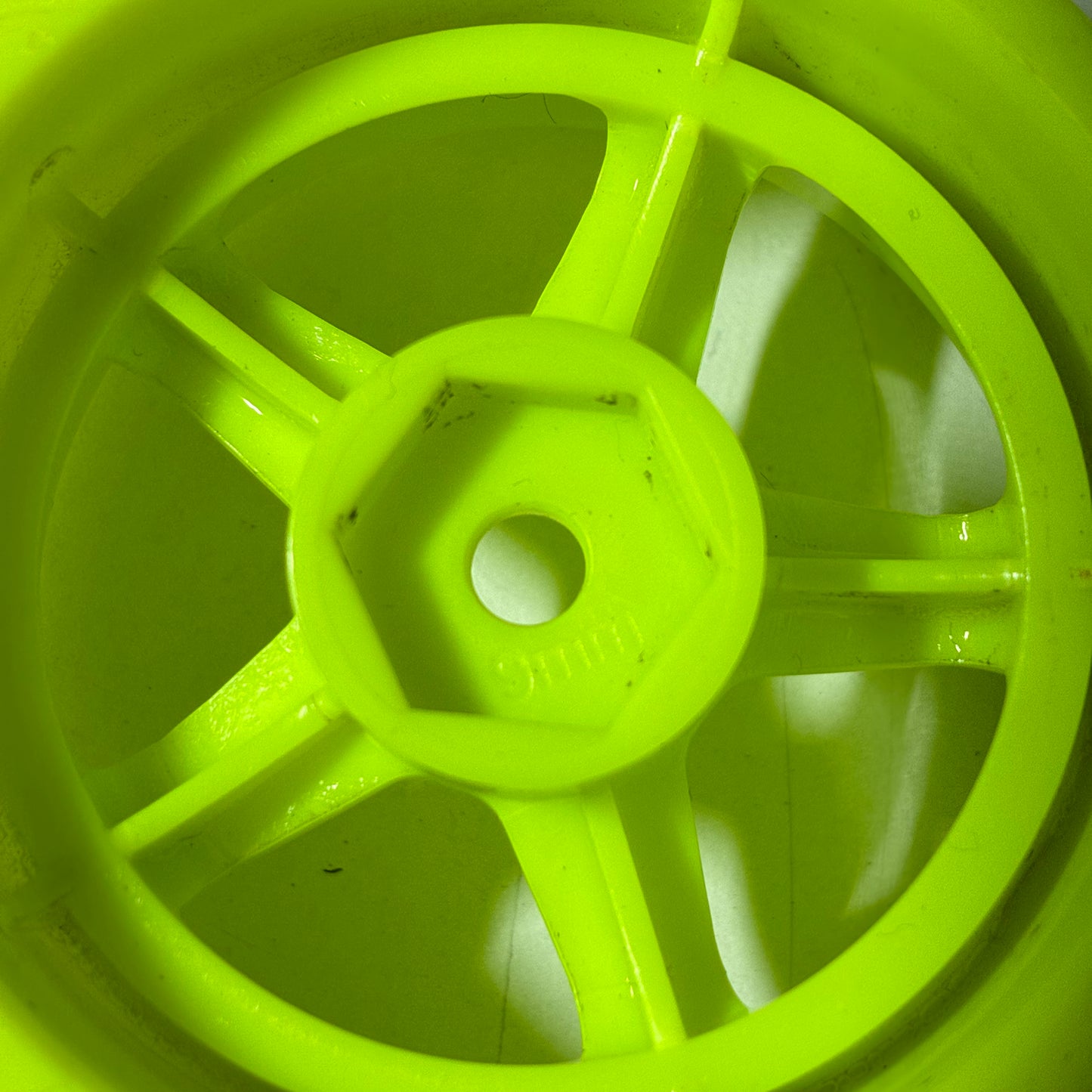 Yellow Green 9mm Offset wheels
