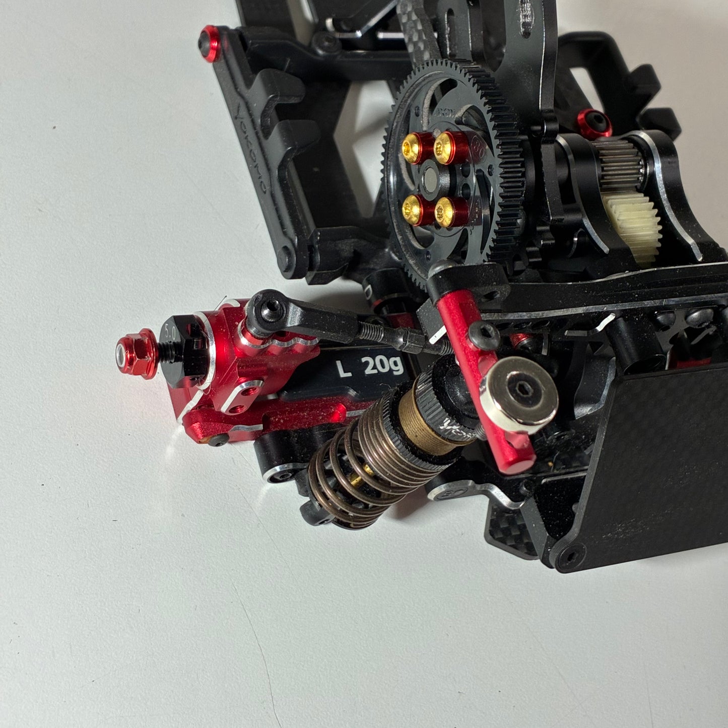 Yokomo SD 3.0 Chassis Full Hop Up Chassis Black Red Alloy Carbon