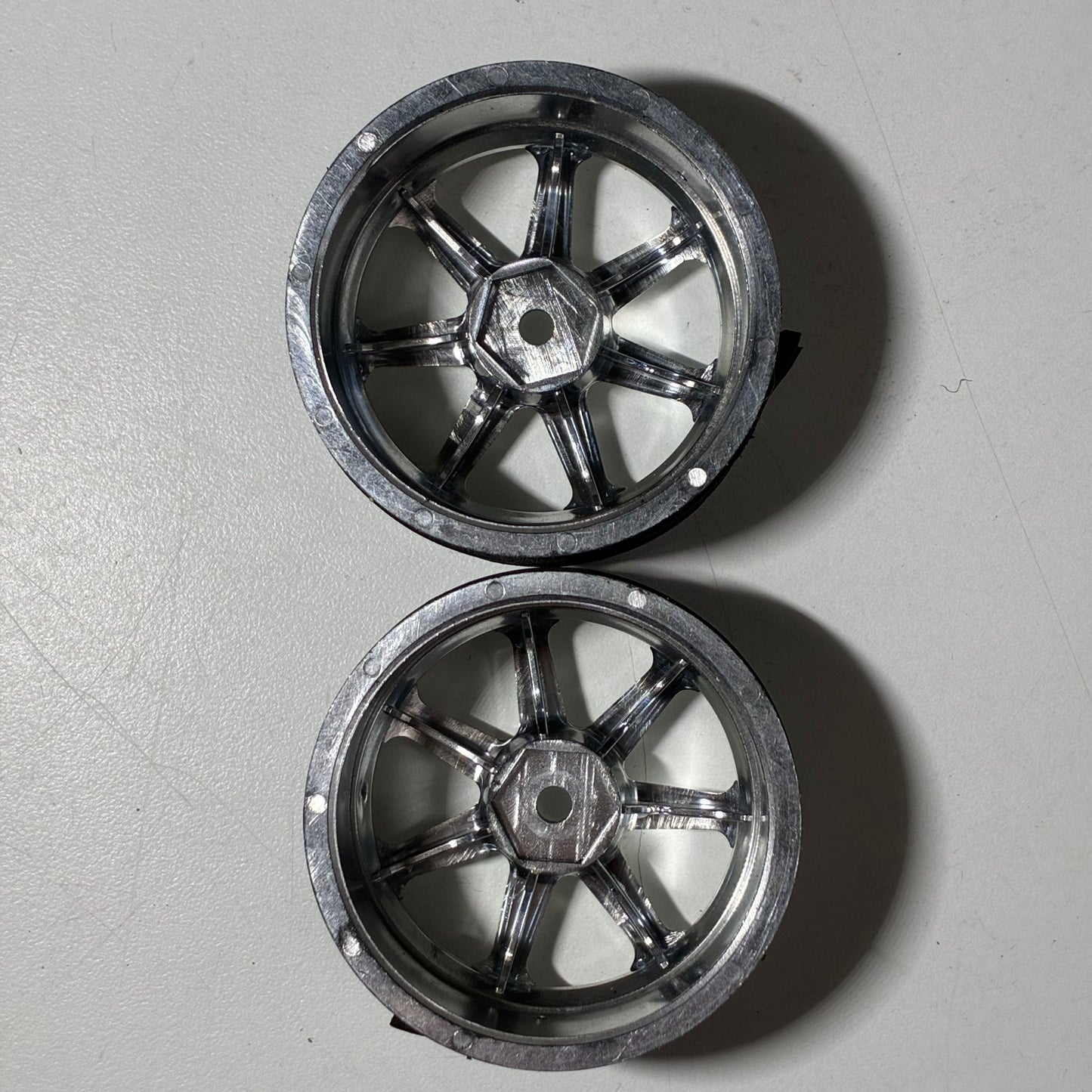 Yokomo Chrome Wheels Offset 3/4