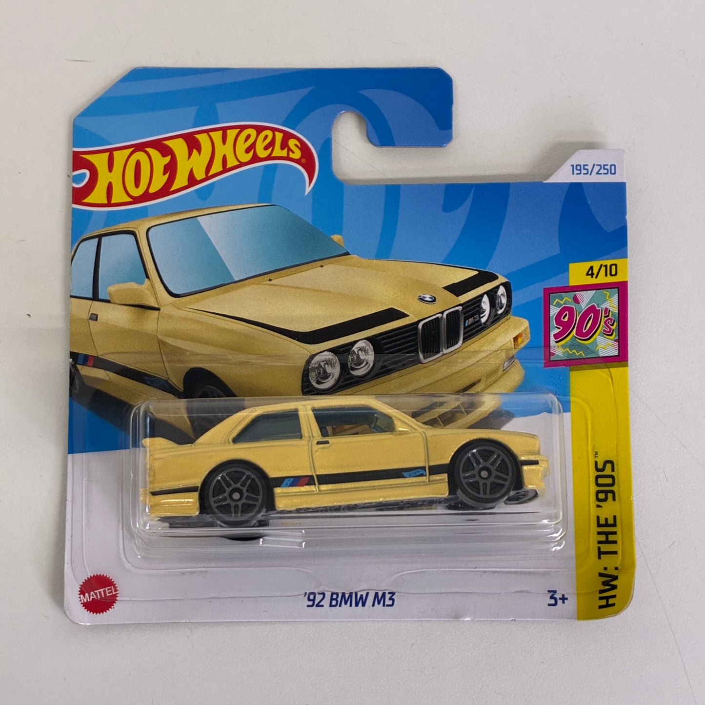 Hot Wheels '92 BMW M3 (YELLOW)