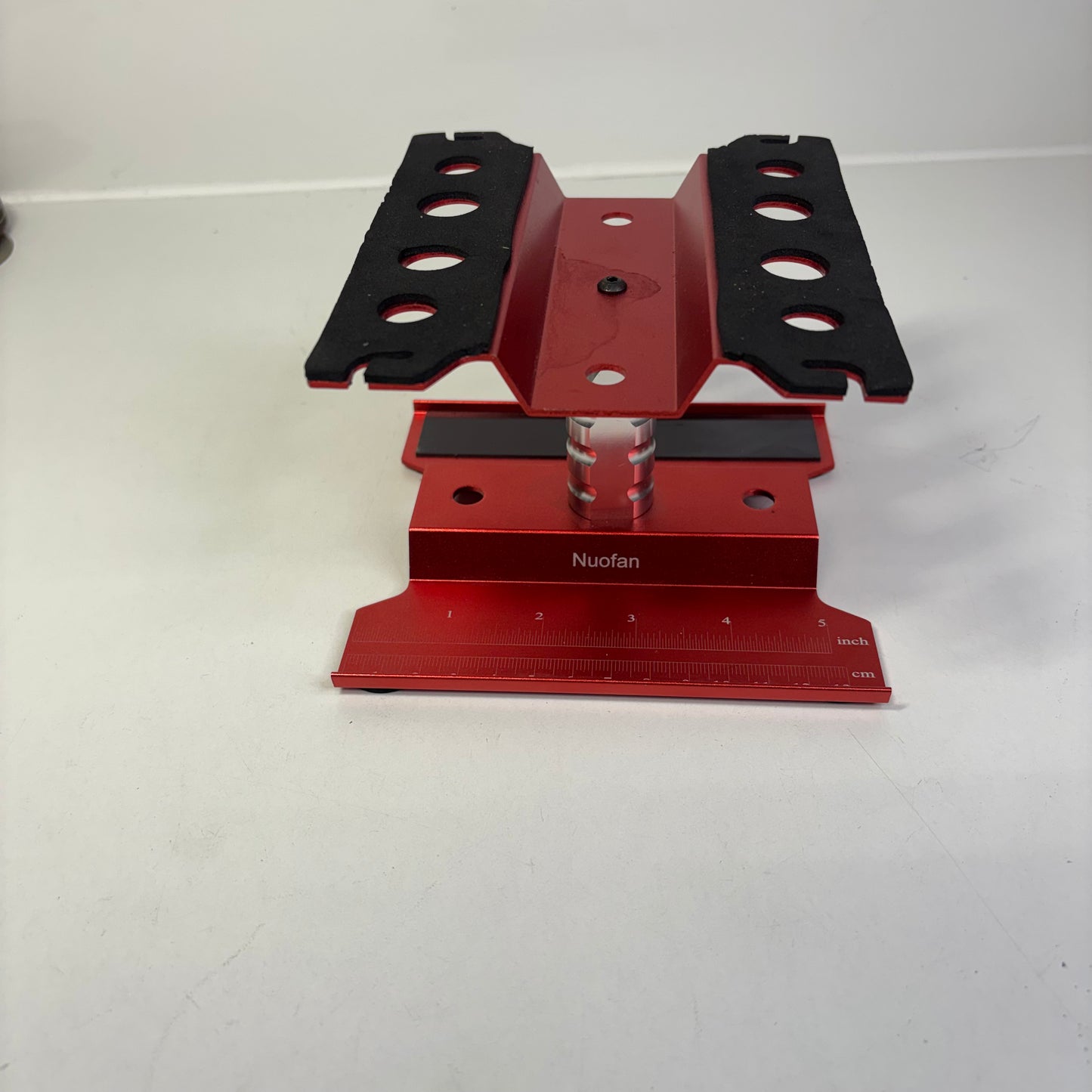 Red Alloy Chassis Stand Shock Rotating