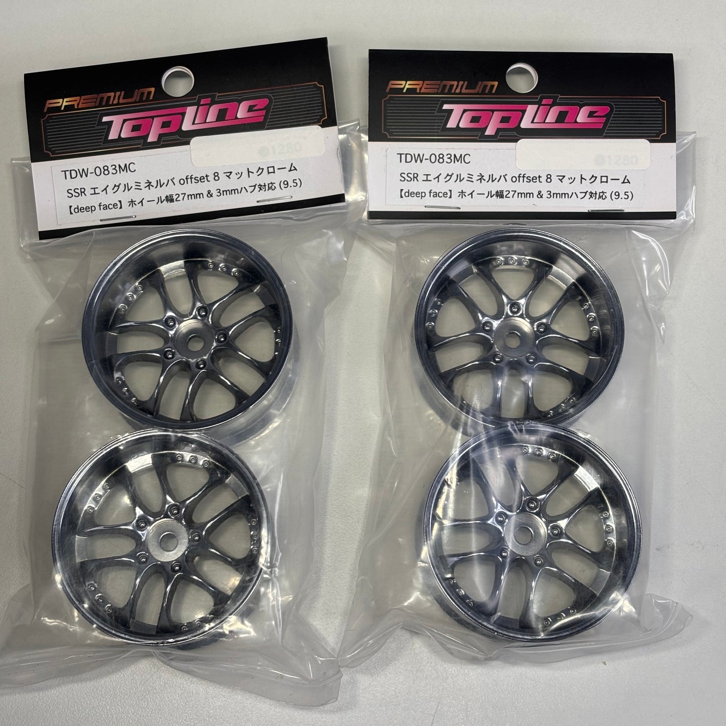 Topline Premium SSR Style TDW-083MC Offset 8 Silver