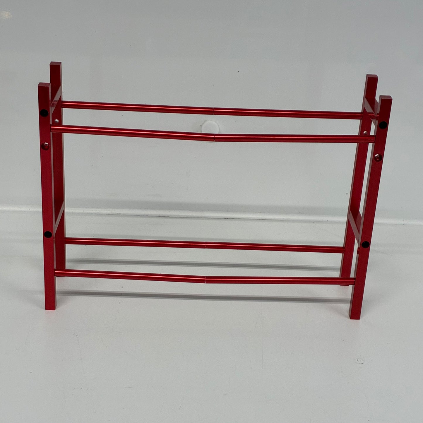 Red Alloy Wheel Tyre Holder Racking 1:10