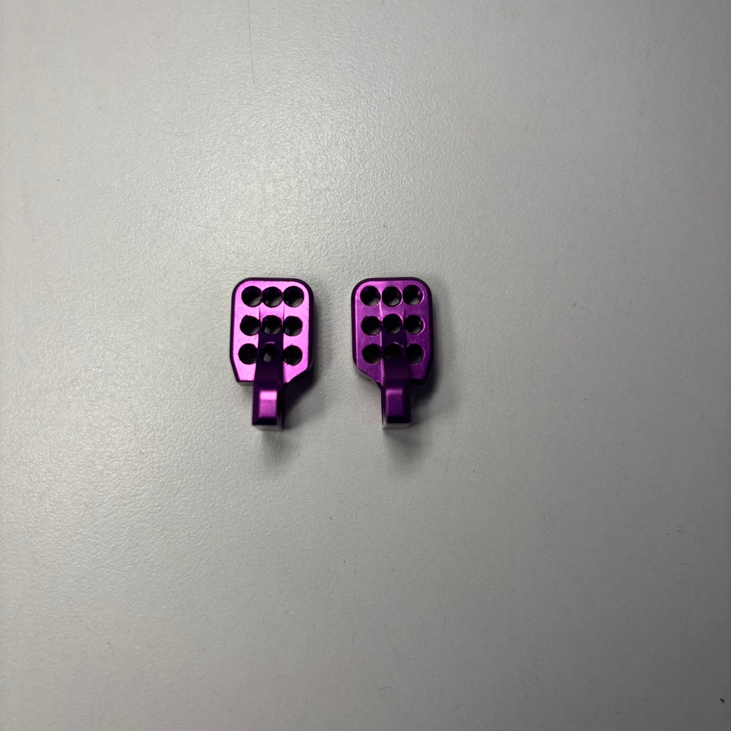 Reve D MC1 Purple Alloy Rear Upper Arm Mounts 6 Hole