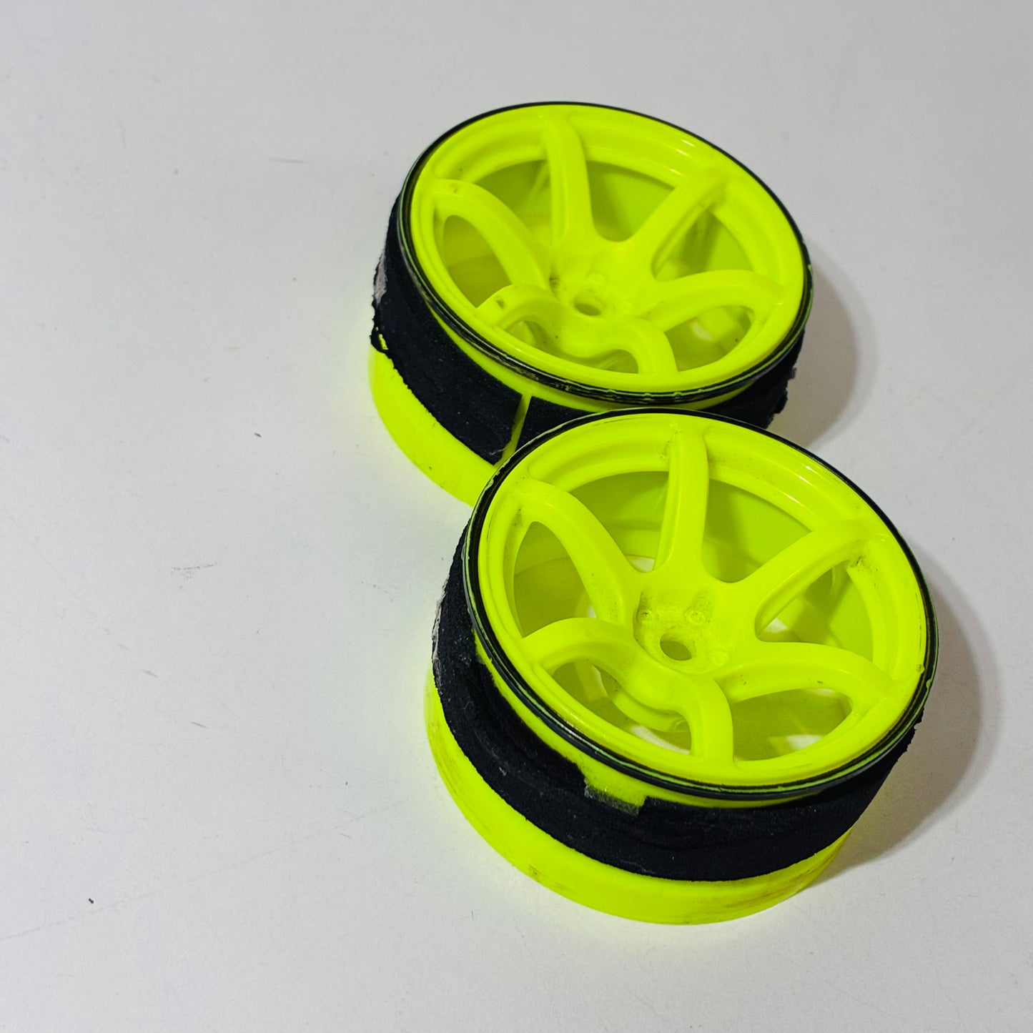 Yokomo Yellow Green Wheels Offset 6mm