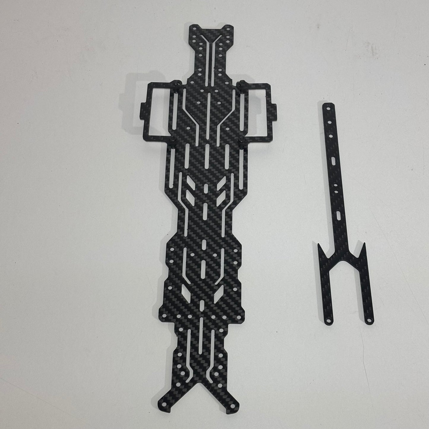 Carbon Fury Carbon Fibre Lower & Upper Deck Shark YD2 RD2 & Battery Holder