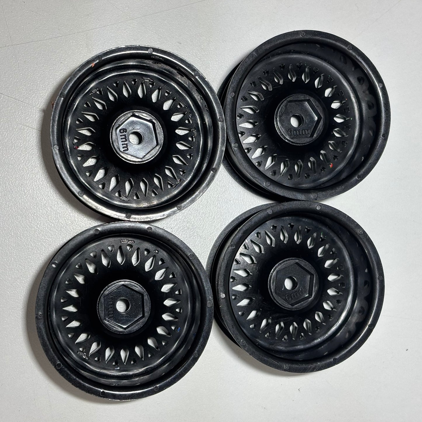 Grey Wheels Offset 6mm Mesh BBS Style