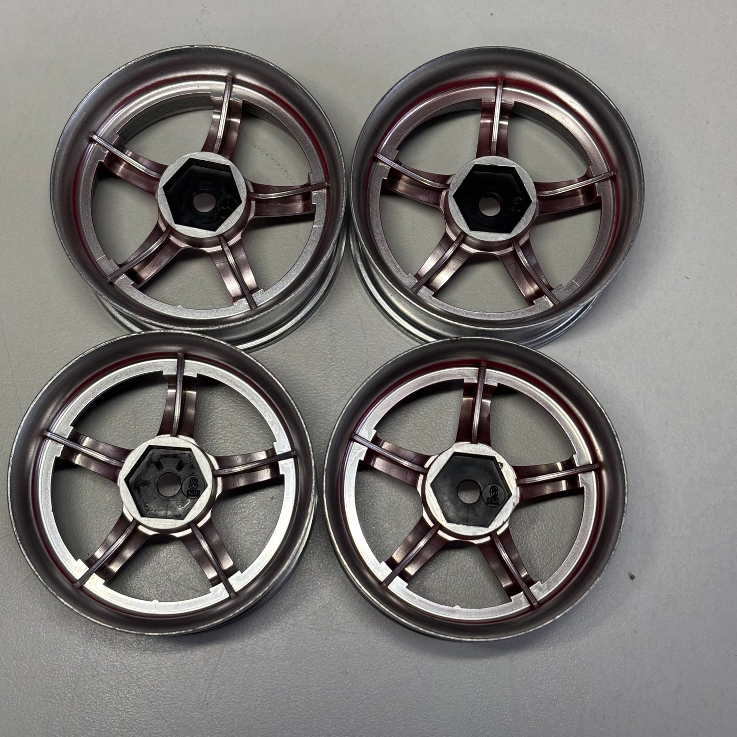 Lab Wheels Work Emoticon Deep Offset 6/8mm Red Black