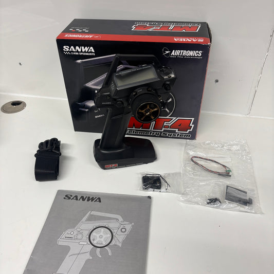Sanwa MT4 Controller And RX 462 Receiver Telemetry Boxed