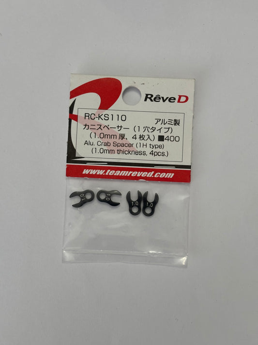 Reve D RC KS110 1.0mm Crab Spacer x4 PCS