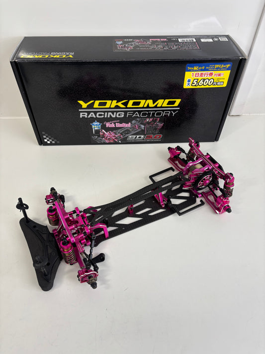 Yokomo SD3.0 Pink RWD Boxed Brand New Built Chassis