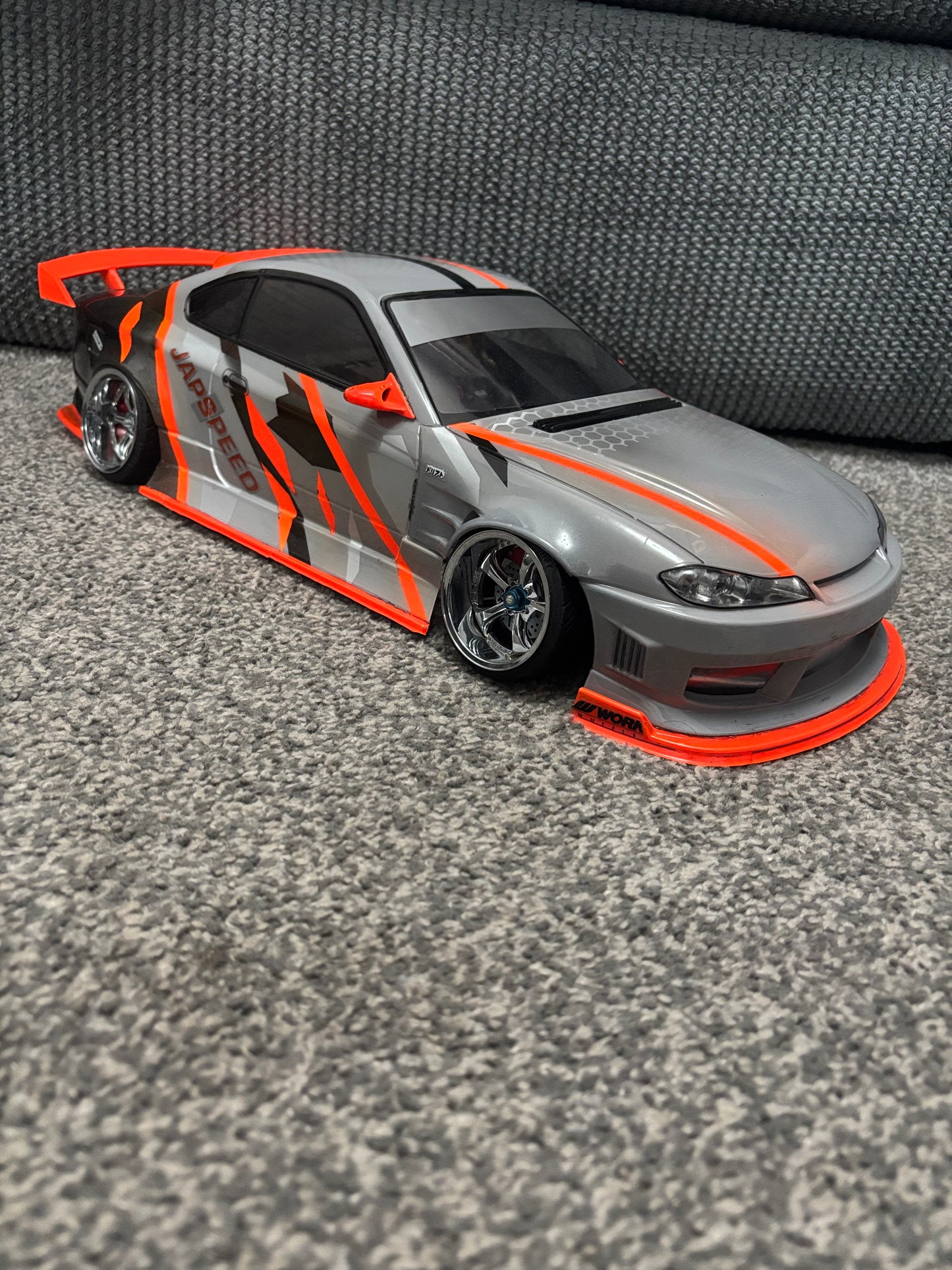 Addiction Nissan S15 Bodyshell Drift RC 257 x 200+