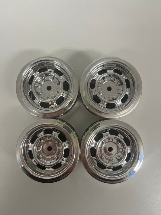 Chrome Steel Style Wheels Offset Approx 4/5