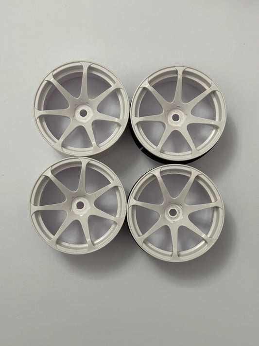Mukini AVS Model T7 7 Spoke Wheel White Offset 9
