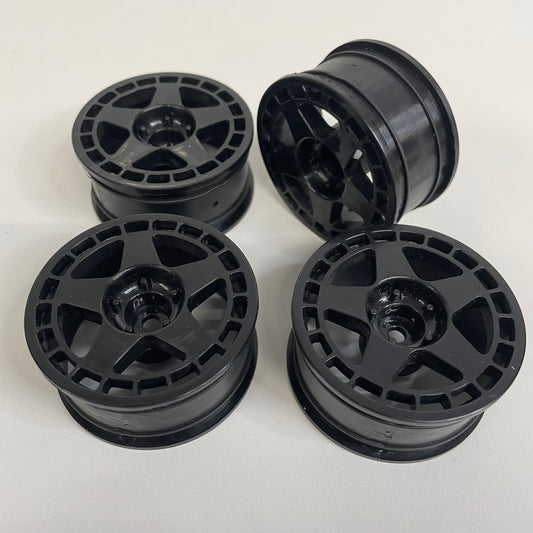 HPI Fifteen52 Black Wheels 6mm Offset Turbo Mac Disc Covers